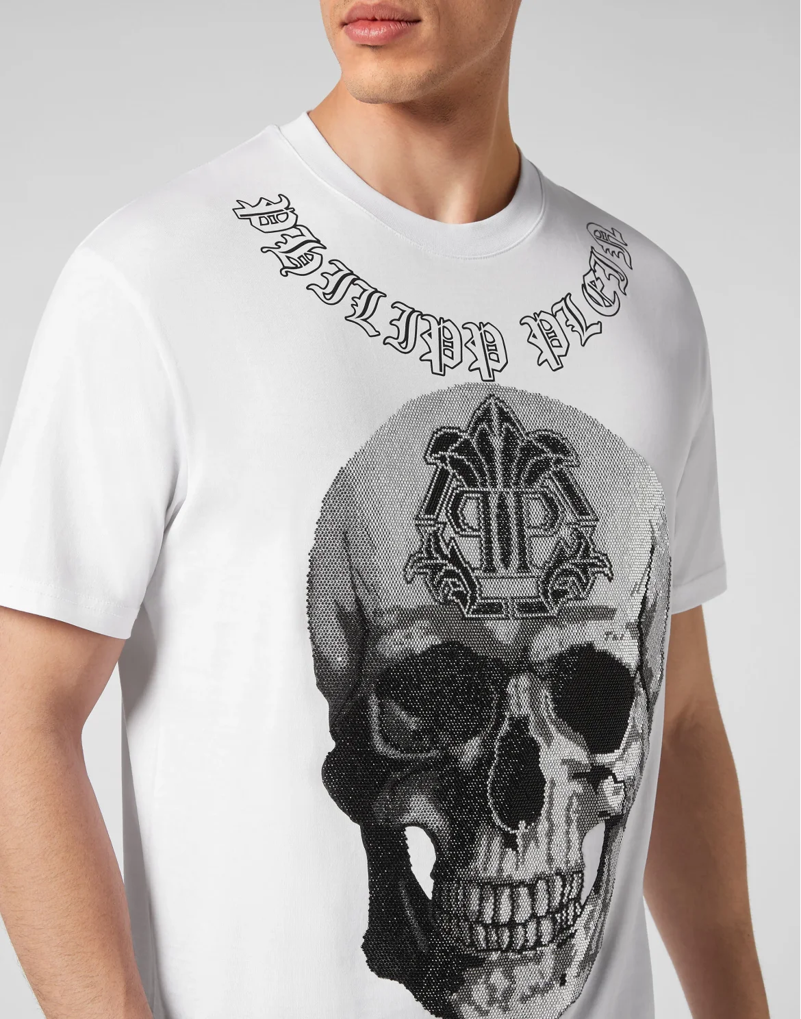 T-shirt Round Neck SS Gothic Banner, цвет: Белый