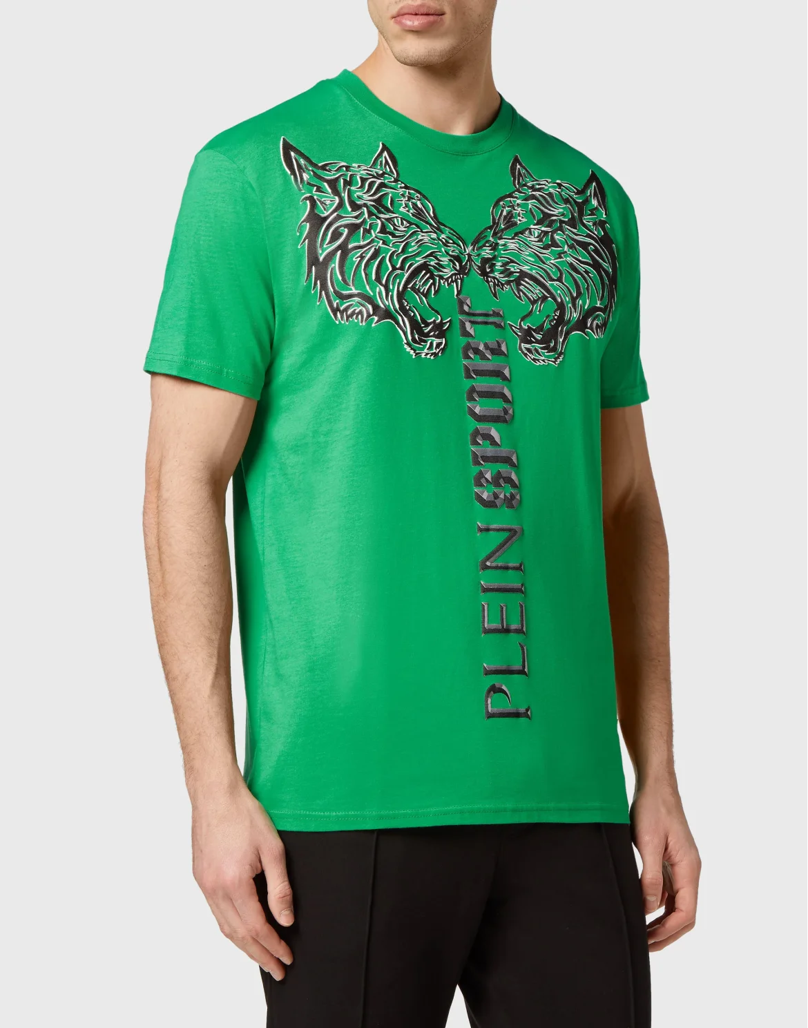 T-shirt Round Neck SS Tiger, цвет: Зеленый