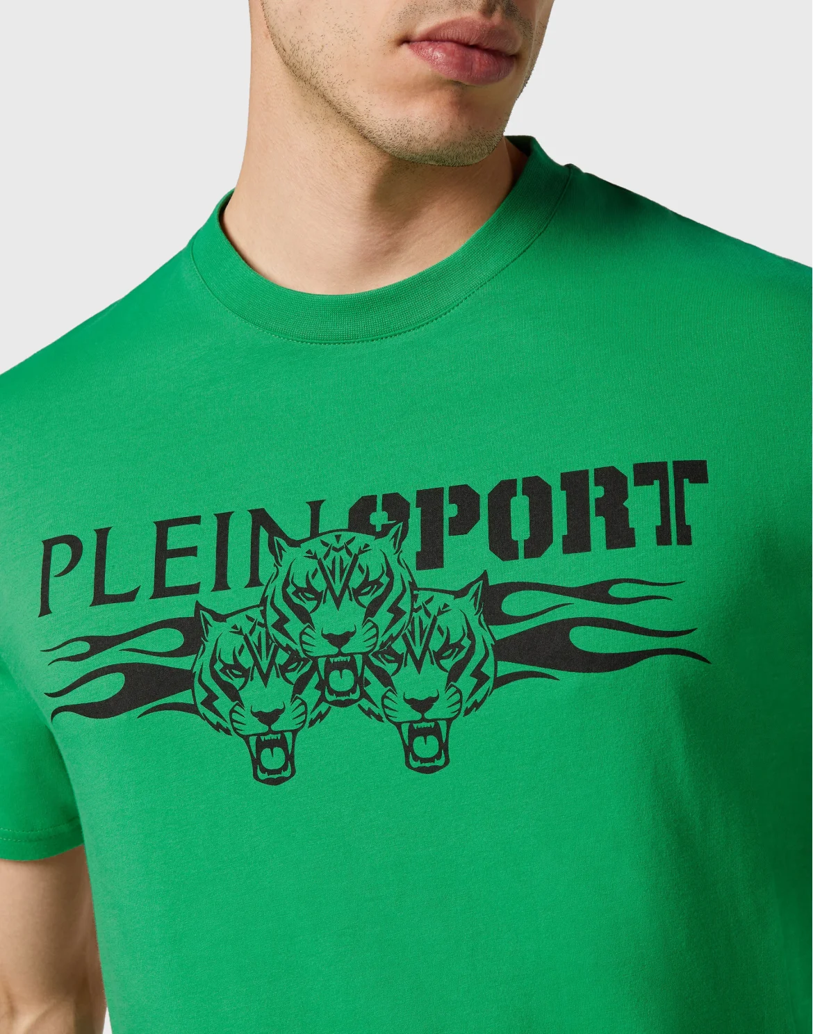 T-shirt Round Neck SS Tiger, цвет: Зеленый