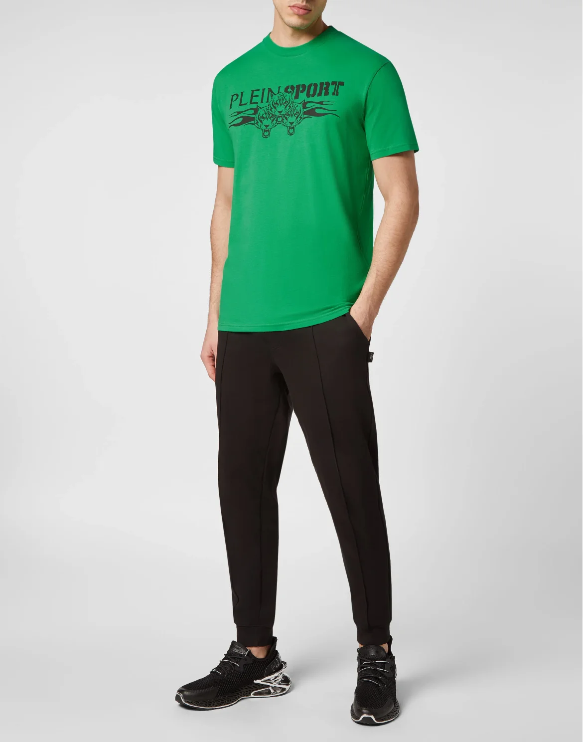 T-shirt Round Neck SS Tiger, цвет: Зеленый