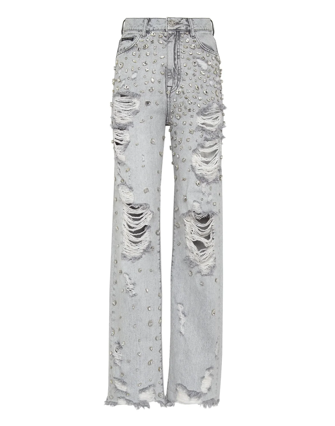 Denim Trousers Palace Fit Crystal, цвет: Серый