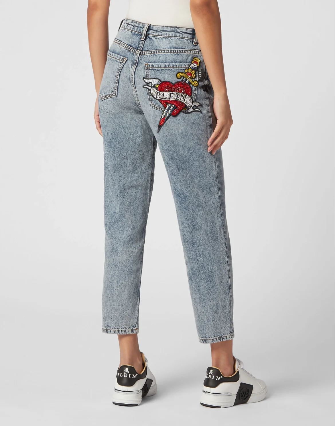 Denim Trousers Mom Fit, цвет: Синий