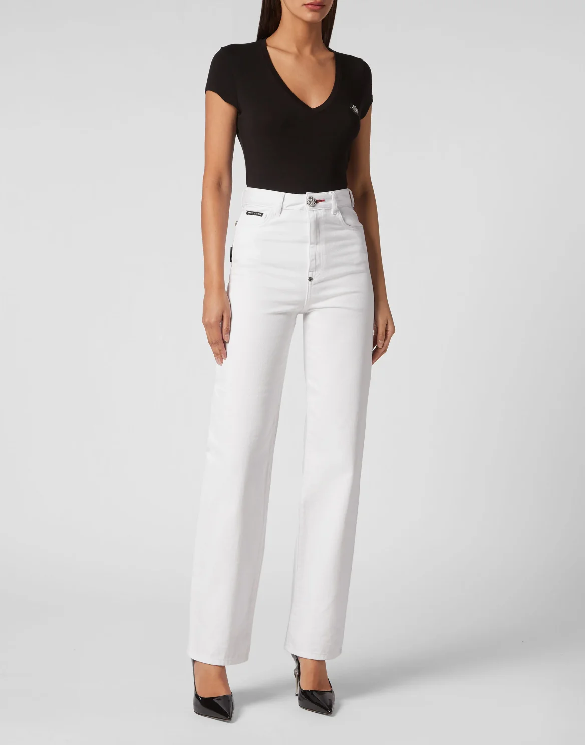 Denim Trousers Palace Fit Love, цвет: Белый
