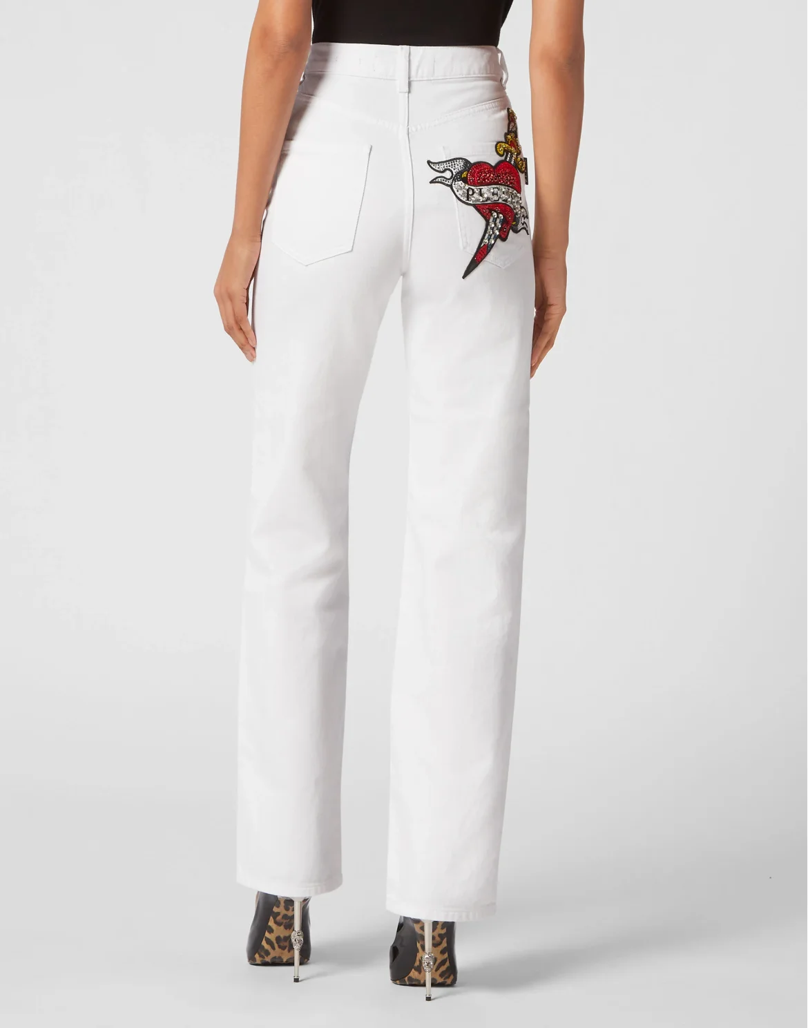 Denim Trousers Palace Fit Love, цвет: Белый