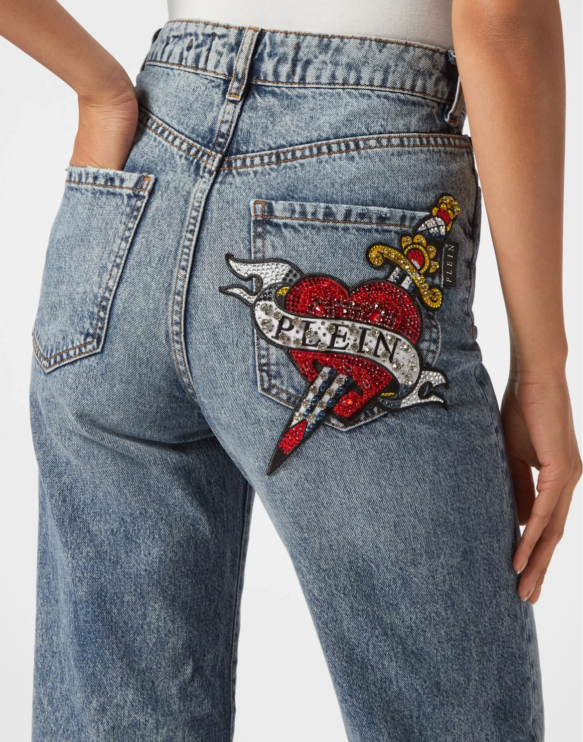 Denim Trousers Palace Fit Love, цвет: Синий