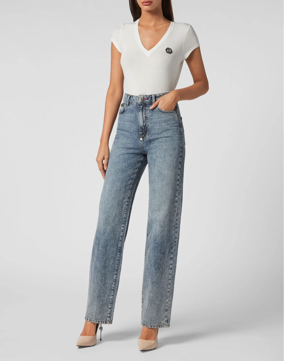 Denim Trousers Palace Fit Love, цвет: Синий