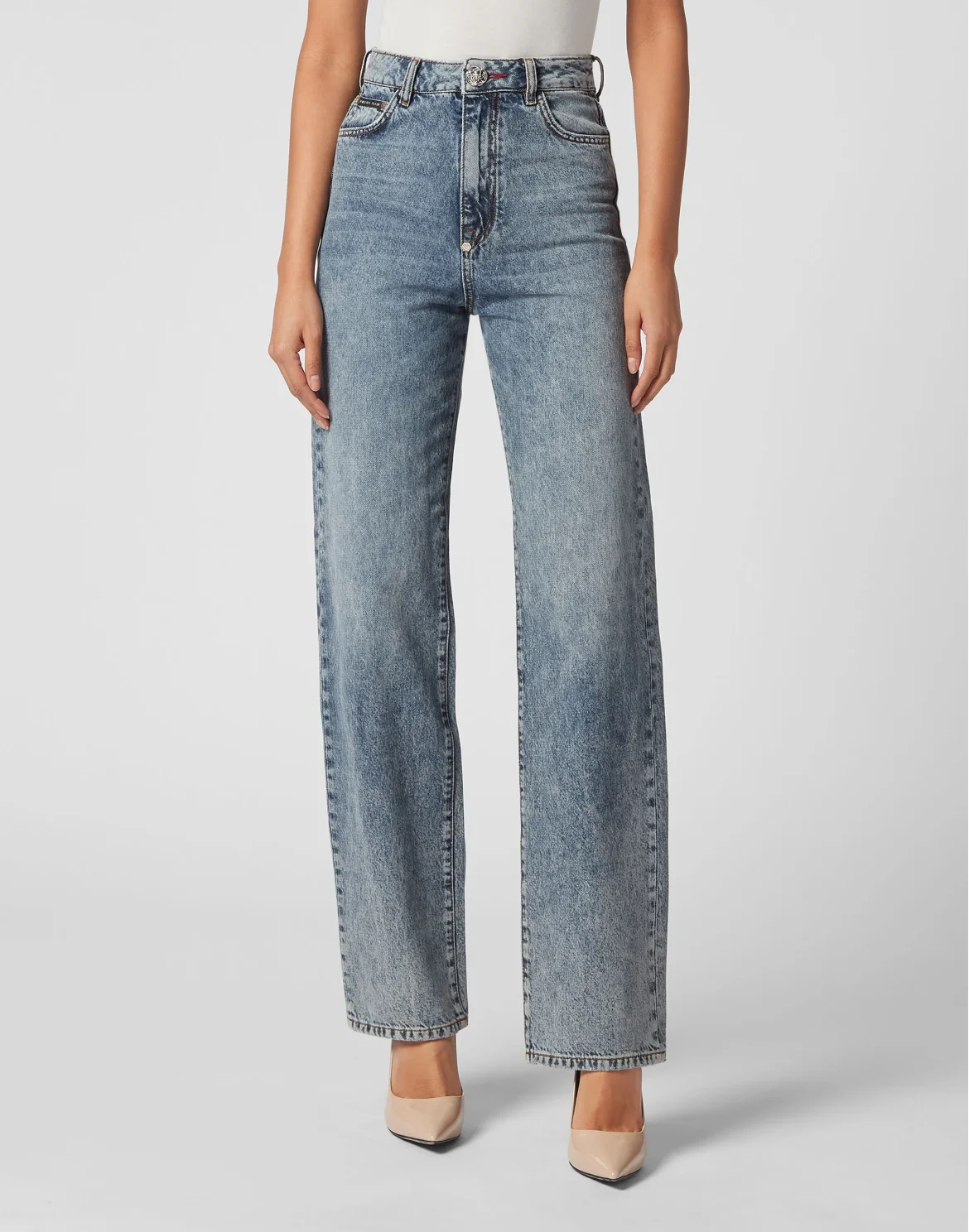 Denim Trousers Palace Fit Love, цвет: Синий