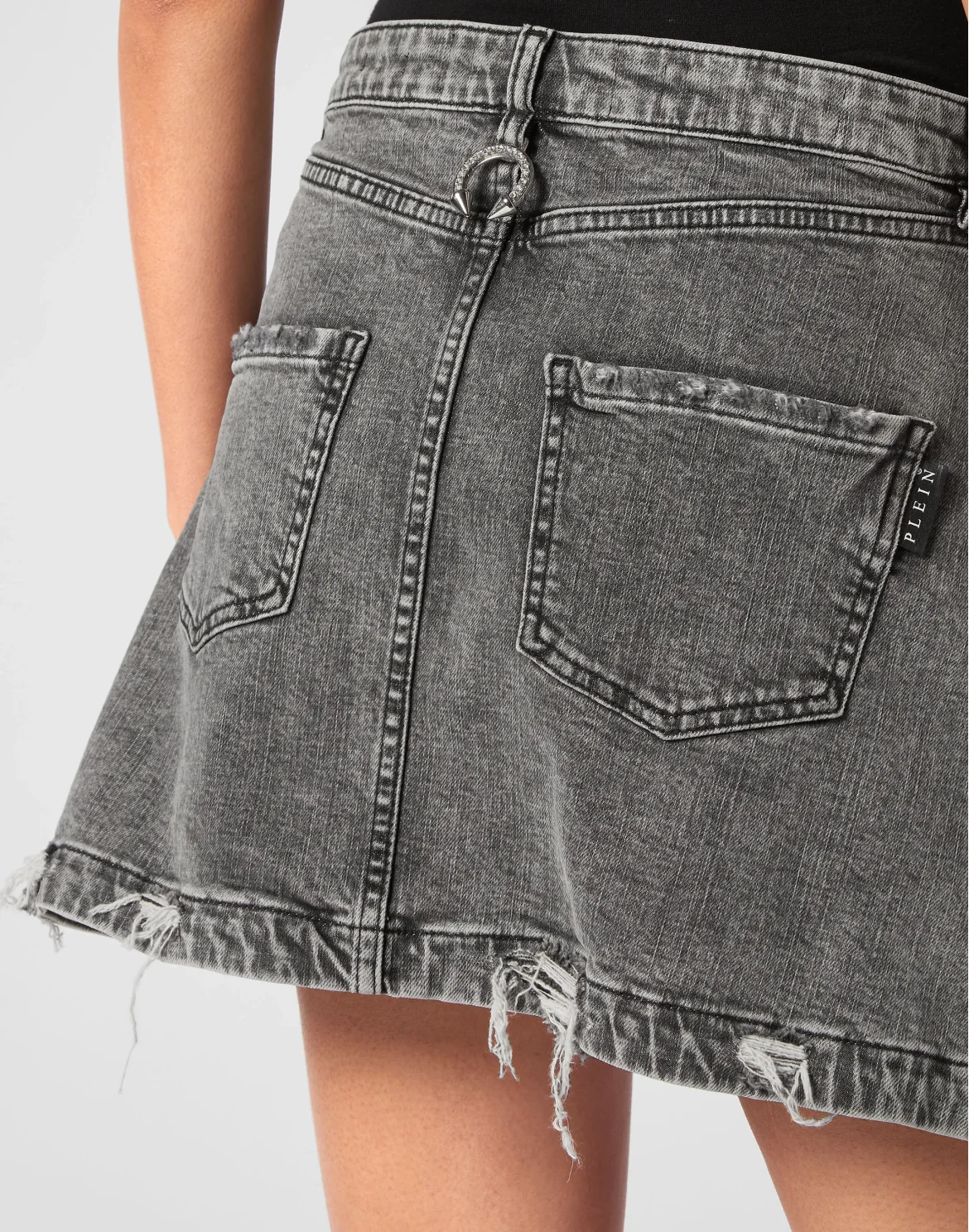 Denim Skirt, цвет: Серый