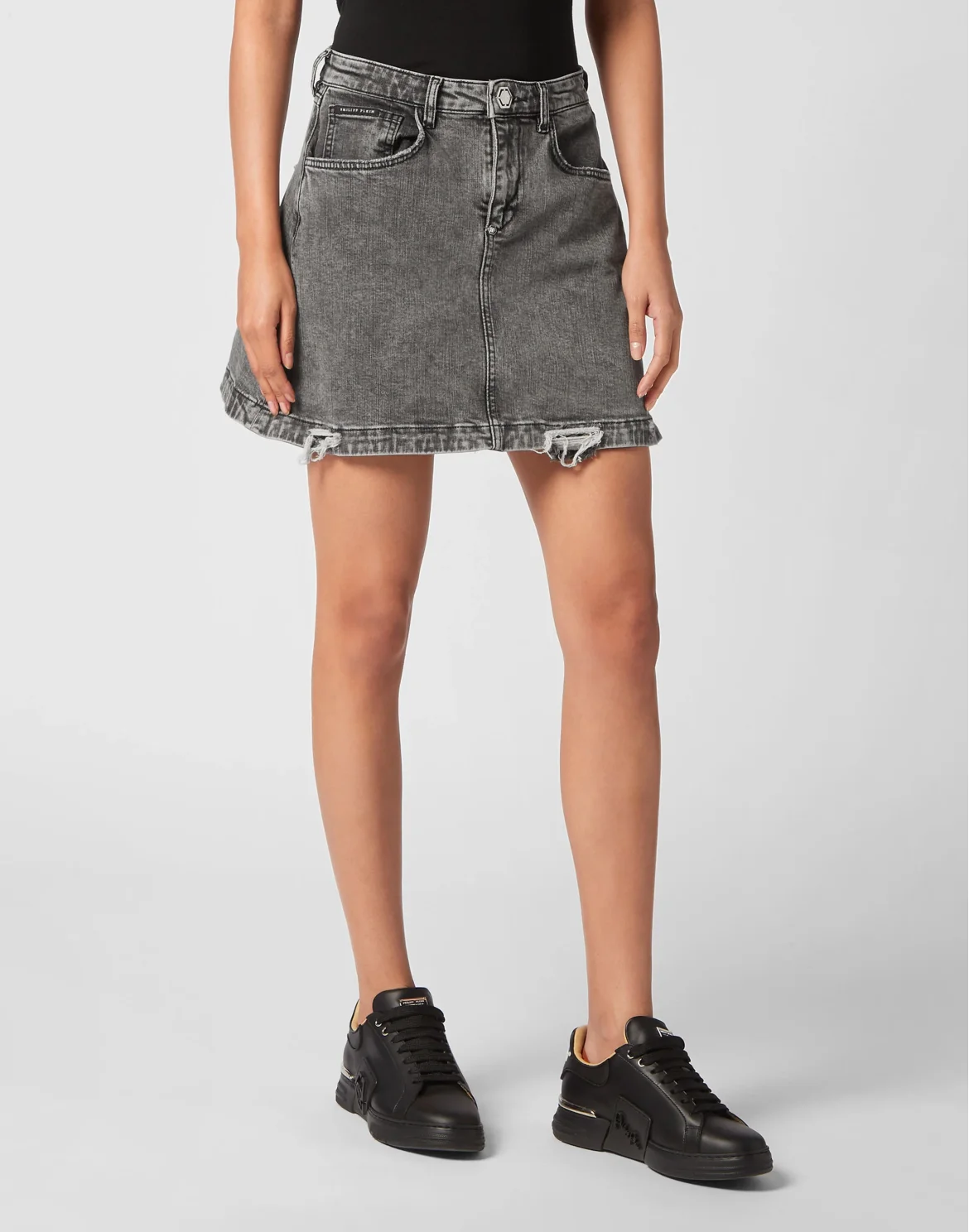 Denim Skirt, цвет: Серый