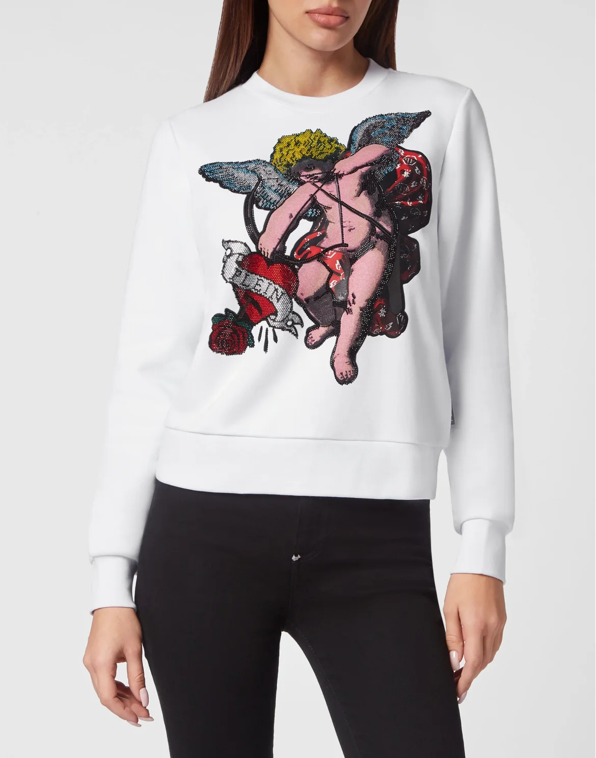 Sweatshirt LS Love Angel, цвет: Белый