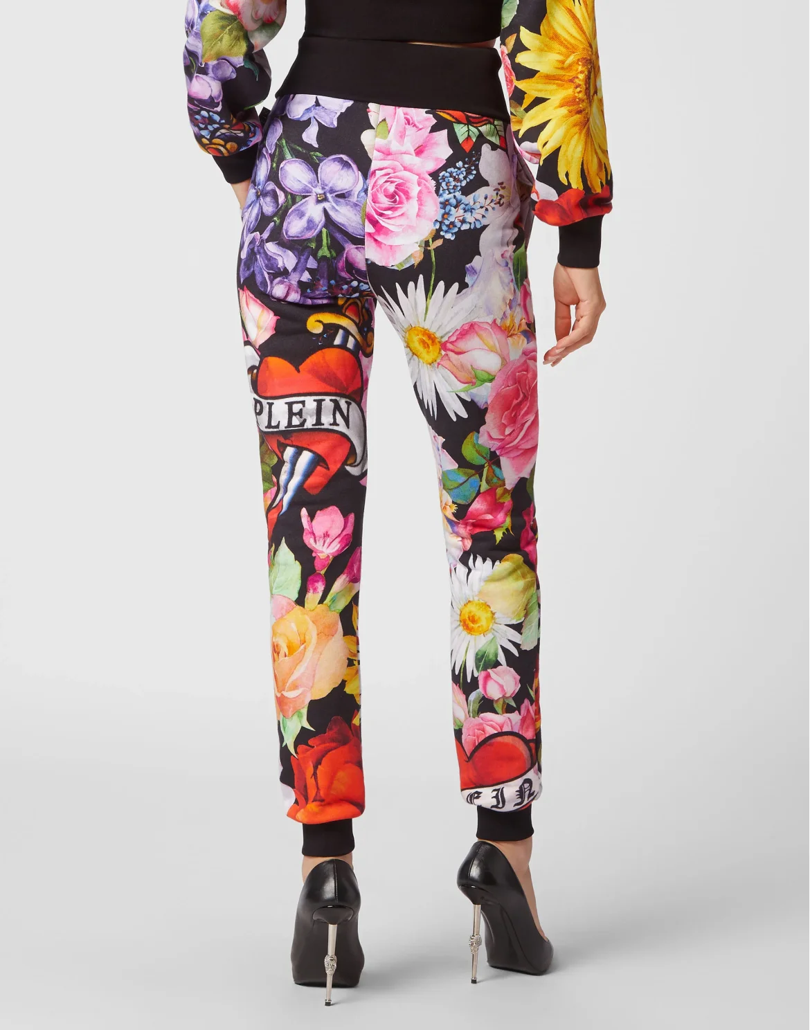 Jogging Trousers Love Flowers, цвет: Черный