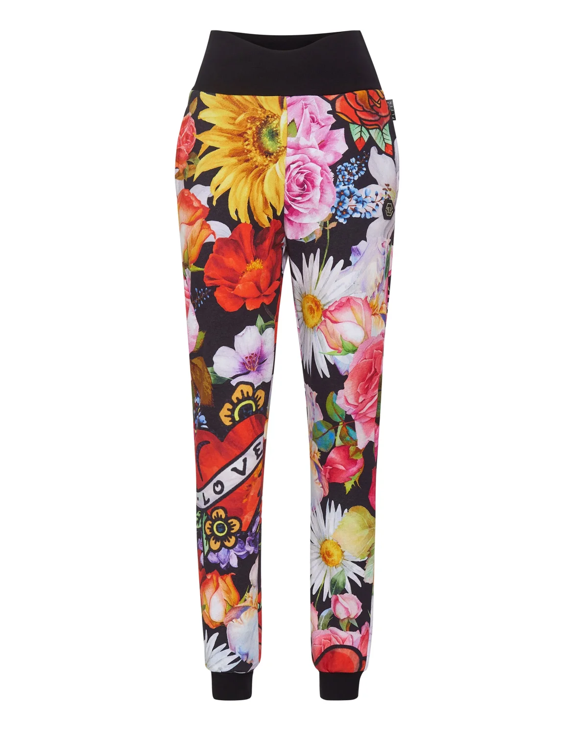 Jogging Trousers Love Flowers, цвет: Черный