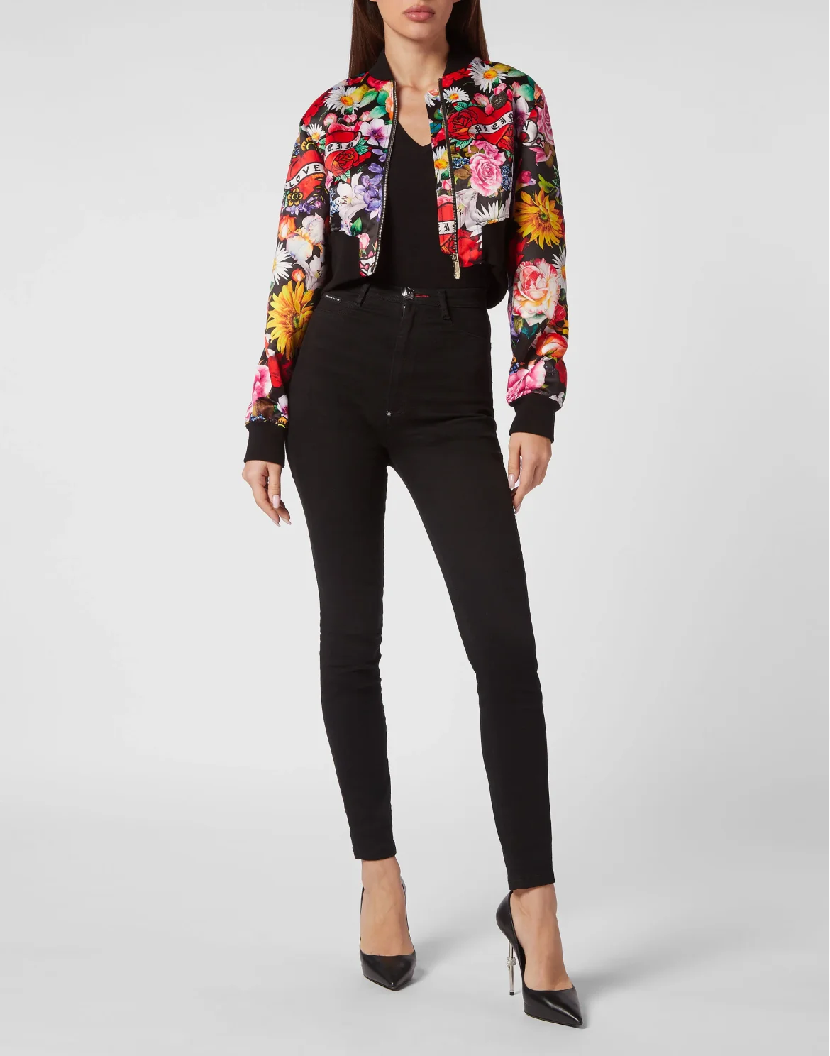 Douchesse Bomber Love Flowers, цвет: Черный