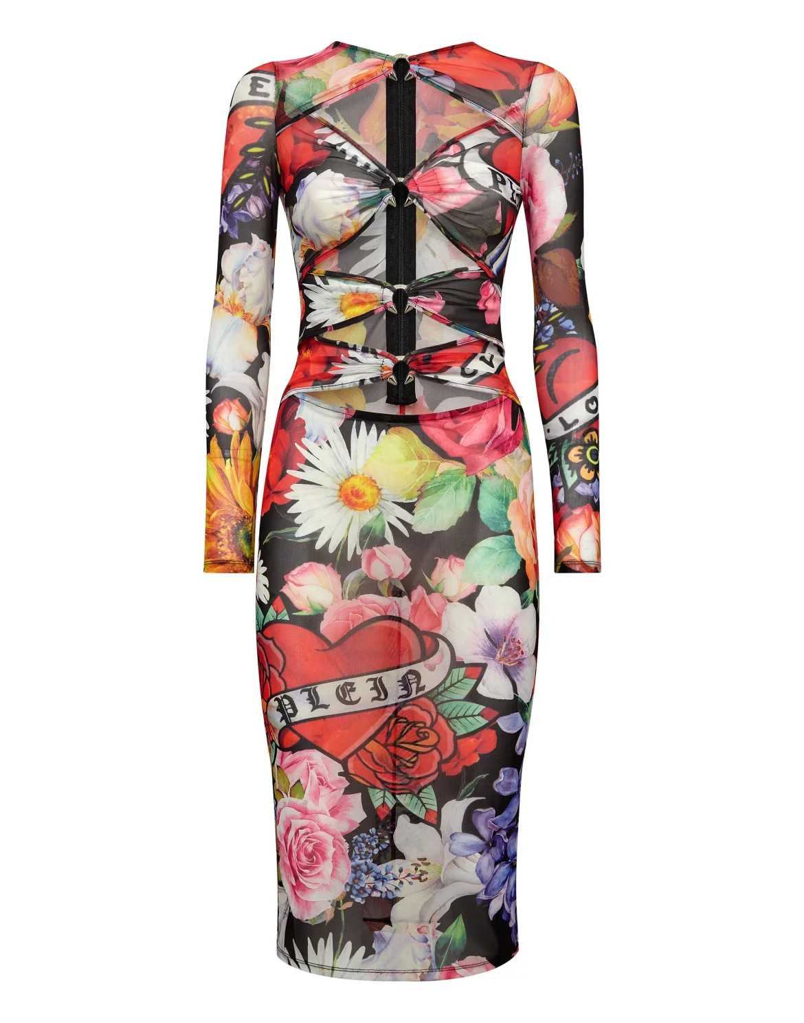 Long Dress Love Flowers, цвет: Черный