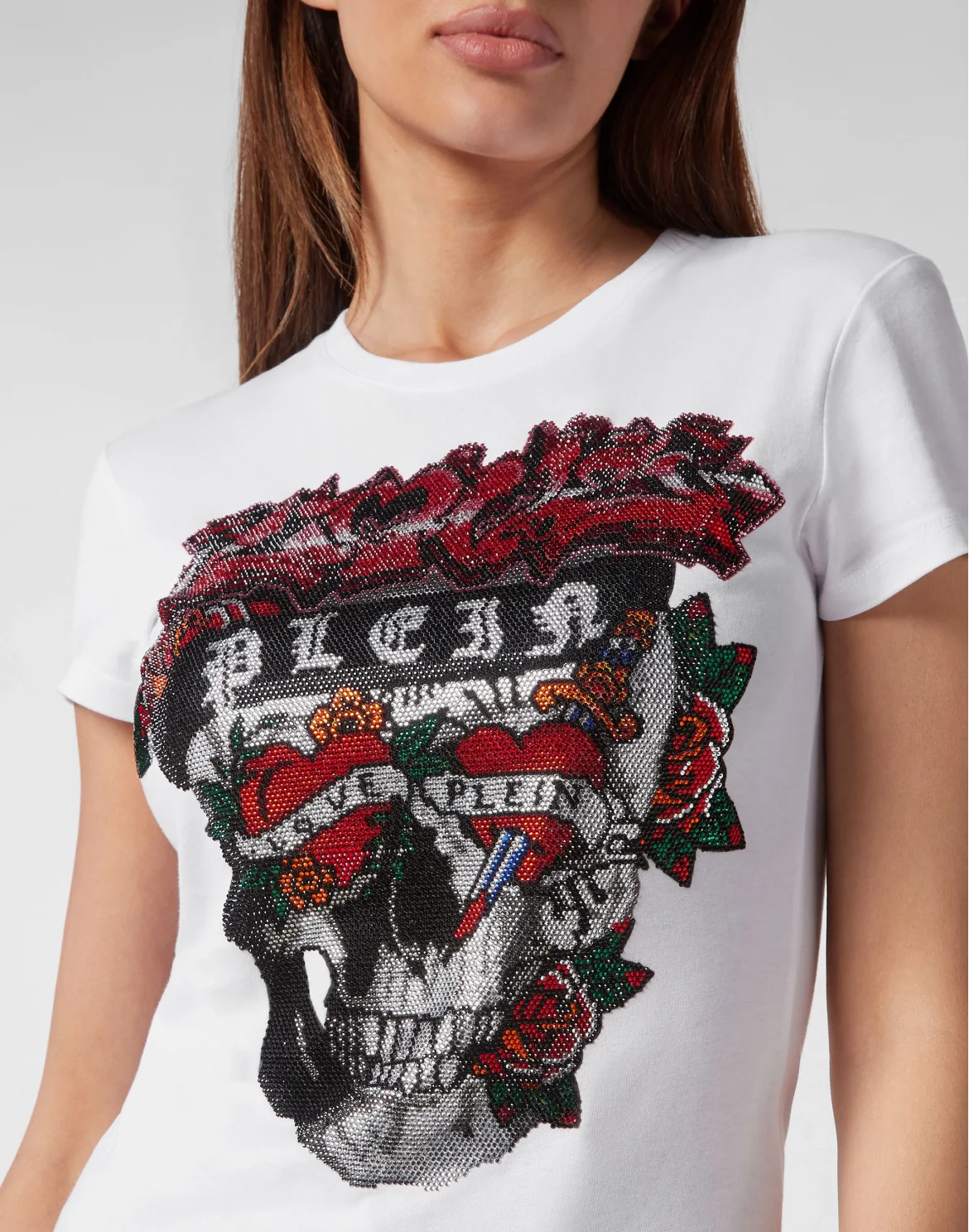 T-shirt Sexy Pure Love Tattoo, цвет: Белый