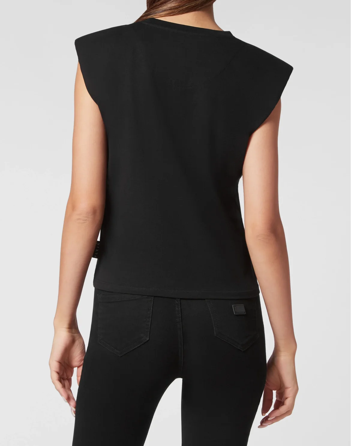 Shoulder Pads Tank Top Basic, цвет: Черный