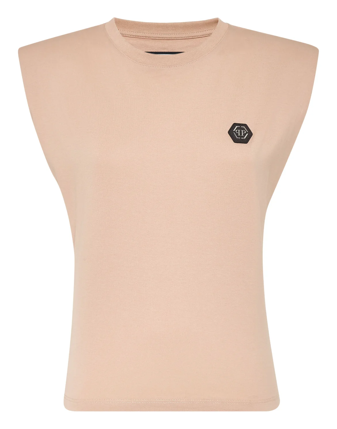 Shoulder Pads Tank Top Basic, цвет: Бежевый