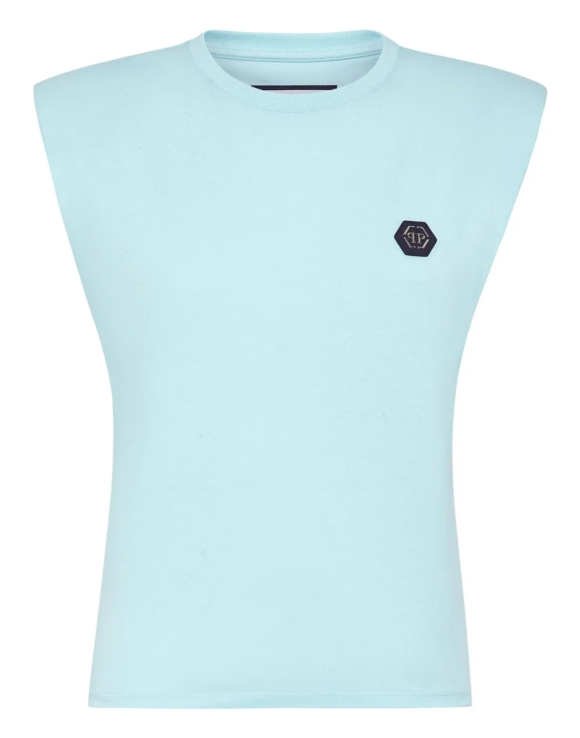 Shoulder Pads Tank Top Basic, цвет: Голубой