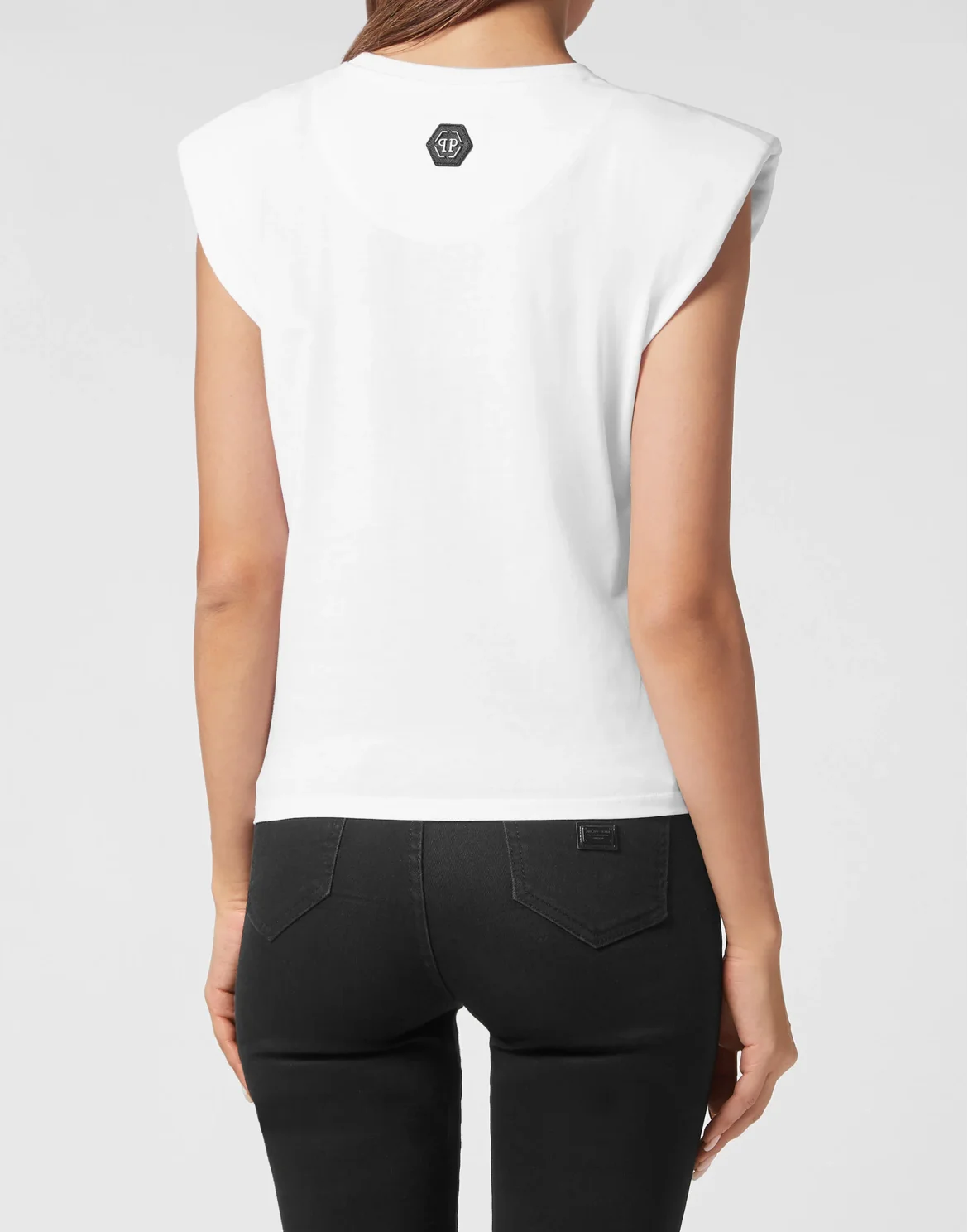 Shoulder Pads Tank Top Signature, цвет: Белый