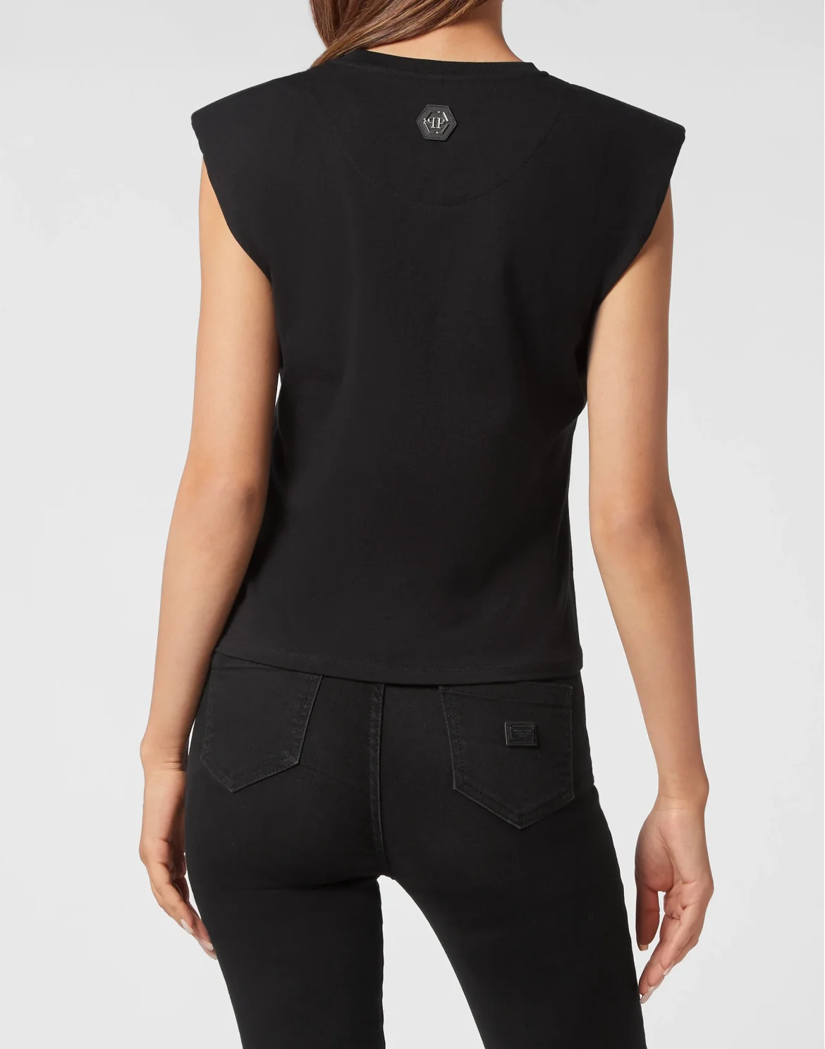 Shoulder Pads Tank Top Signature, цвет: Черный