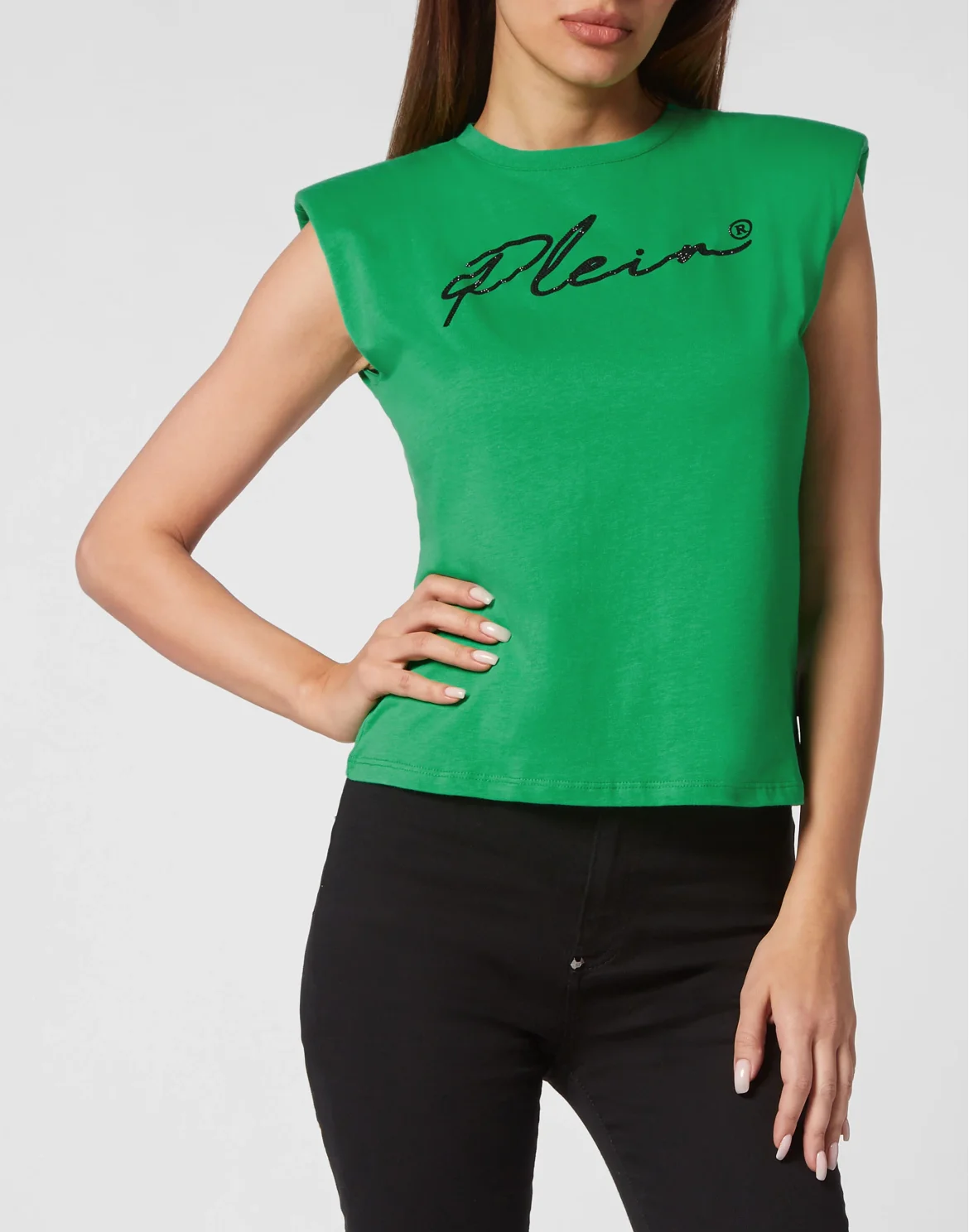 Shoulder Pads Tank Top Signature, цвет: Зеленый