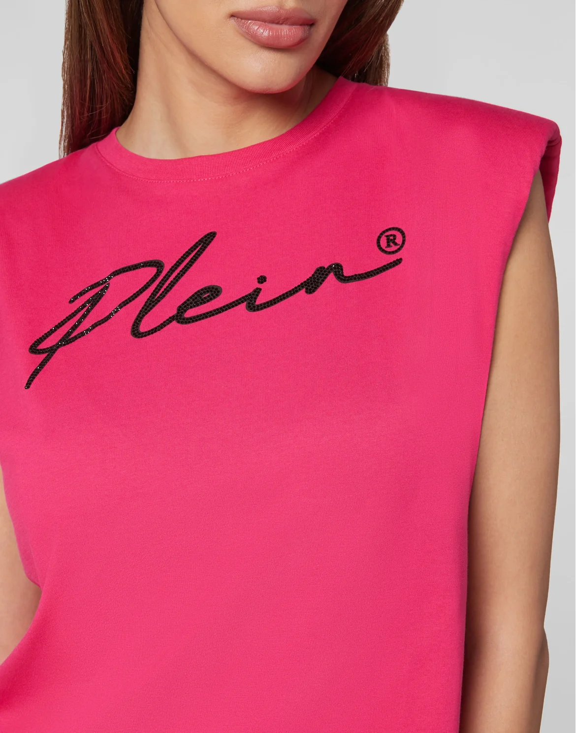 Shoulder Pads Tank Top Signature, цвет: Розовый