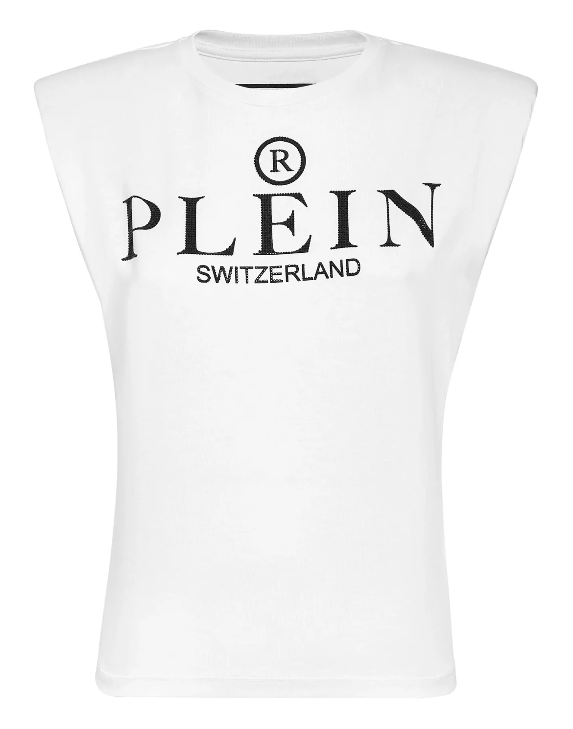 Shoulder Pads Tank Top Iconic Plein, цвет: Белый
