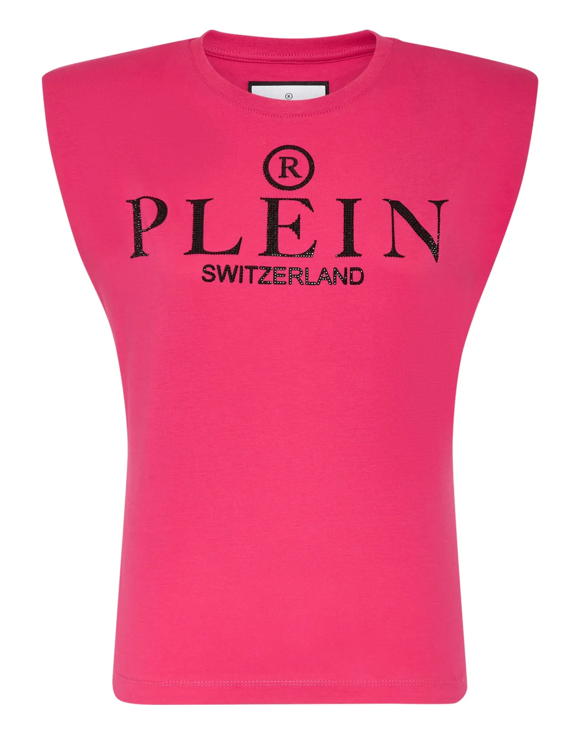 Shoulder Pads Tank Top Iconic Plein, цвет: Розовый