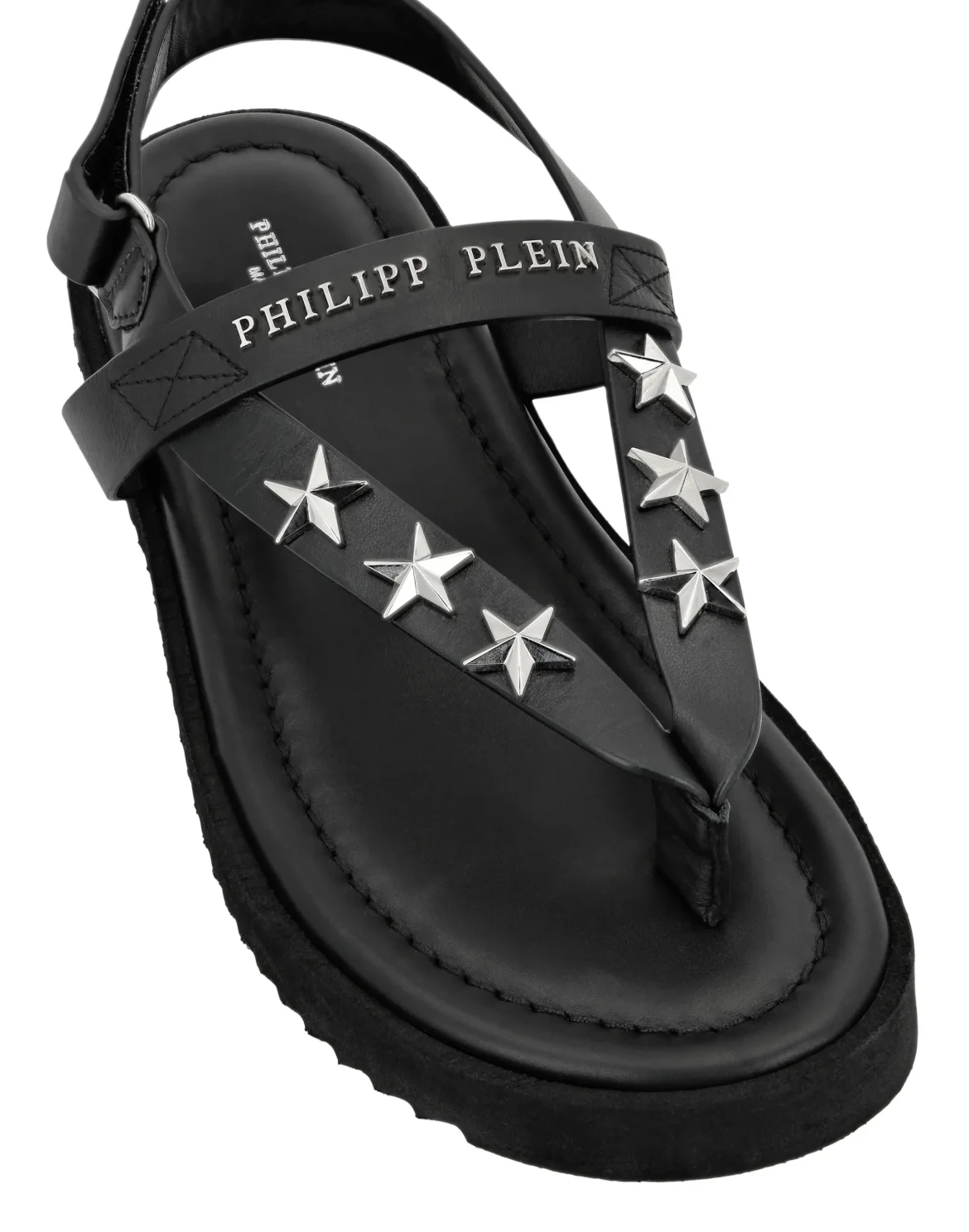 Flat Sandals Stars, цвет: Черный