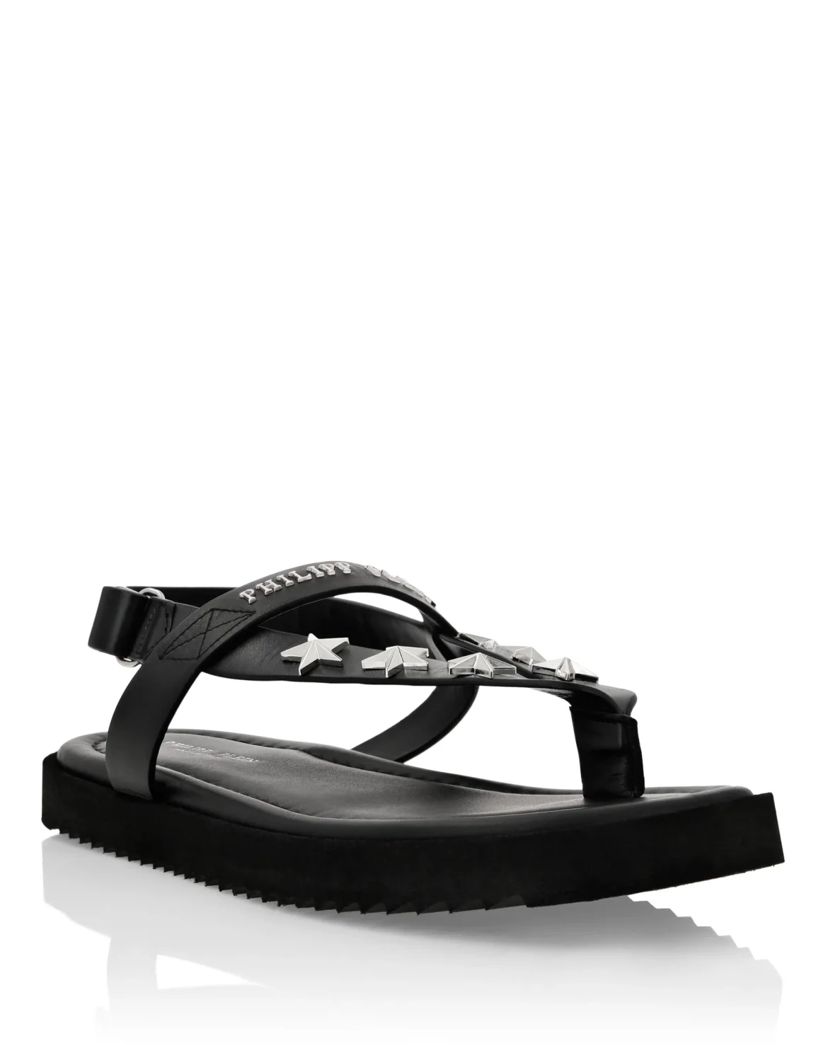 Flat Sandals Stars, цвет: Черный