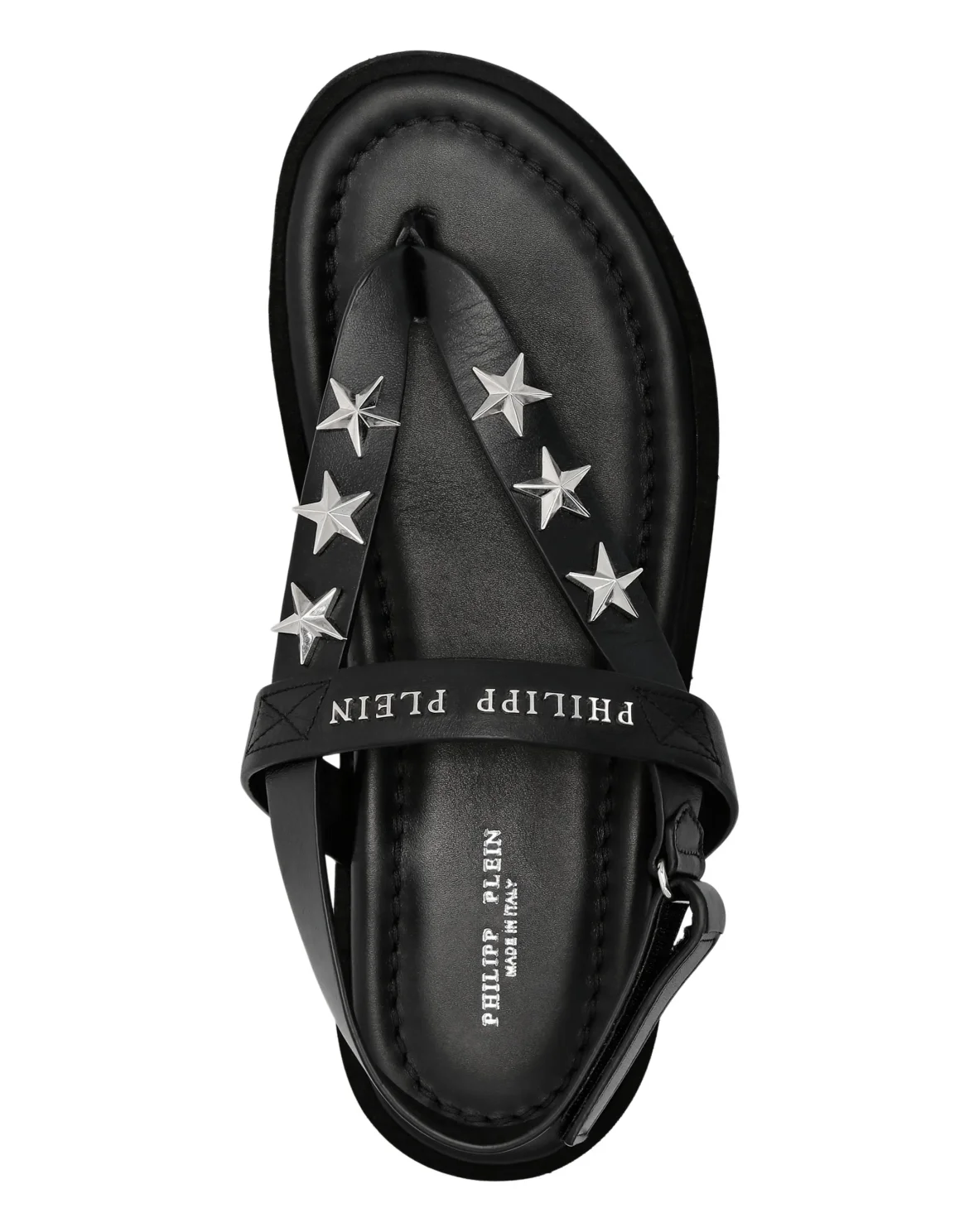 Flat Sandals Stars, цвет: Черный