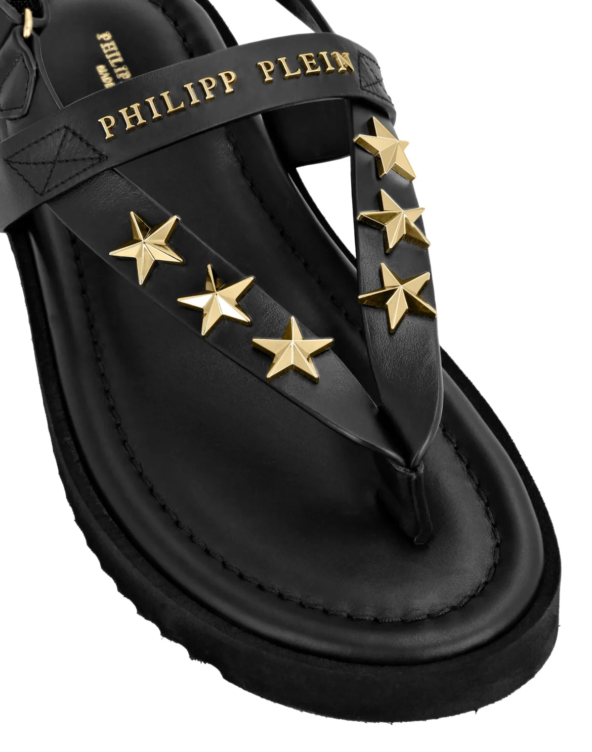 Flat Sandals Stars, цвет: Черный