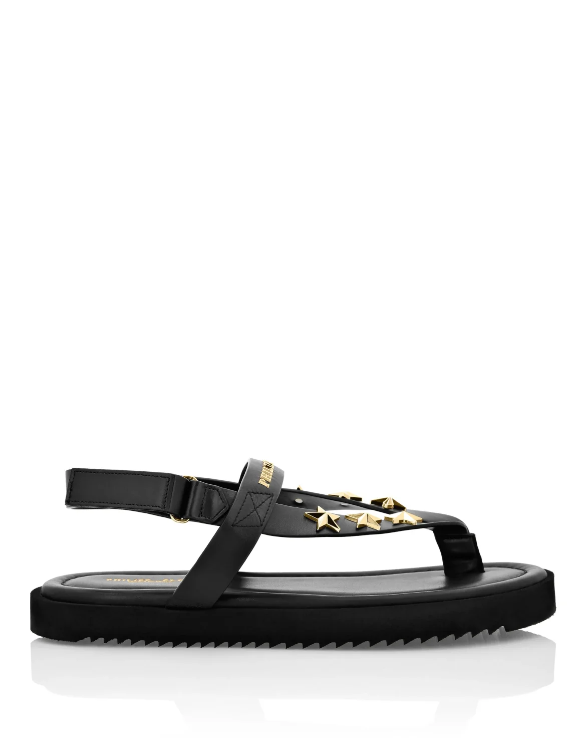 Flat Sandals Stars, цвет: Черный