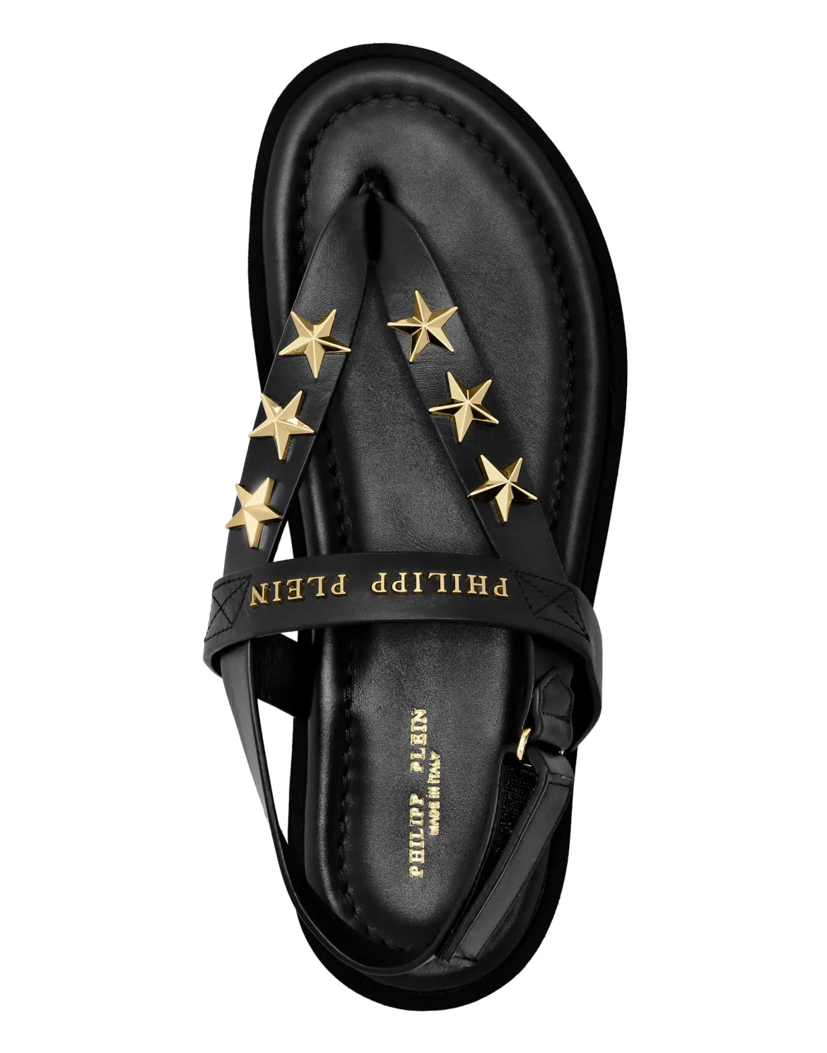 Flat Sandals Stars, цвет: Черный