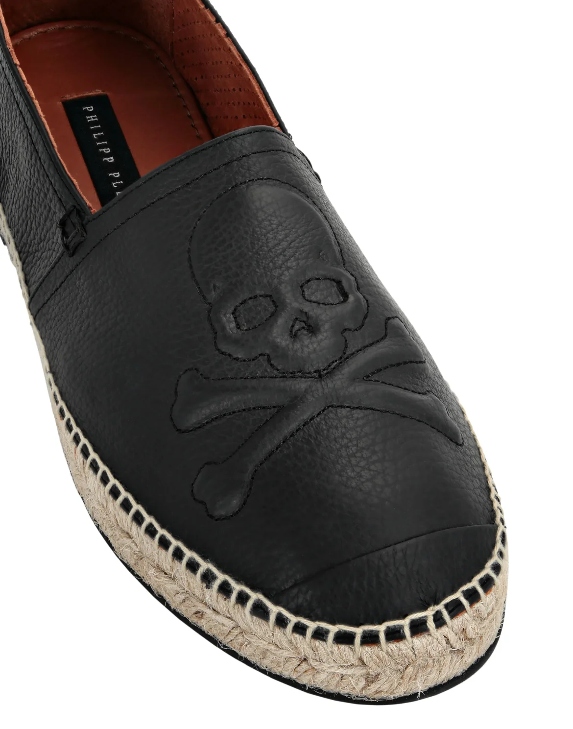 CALF SKIN PRINT LEATHER Espadrillas, цвет: Черный
