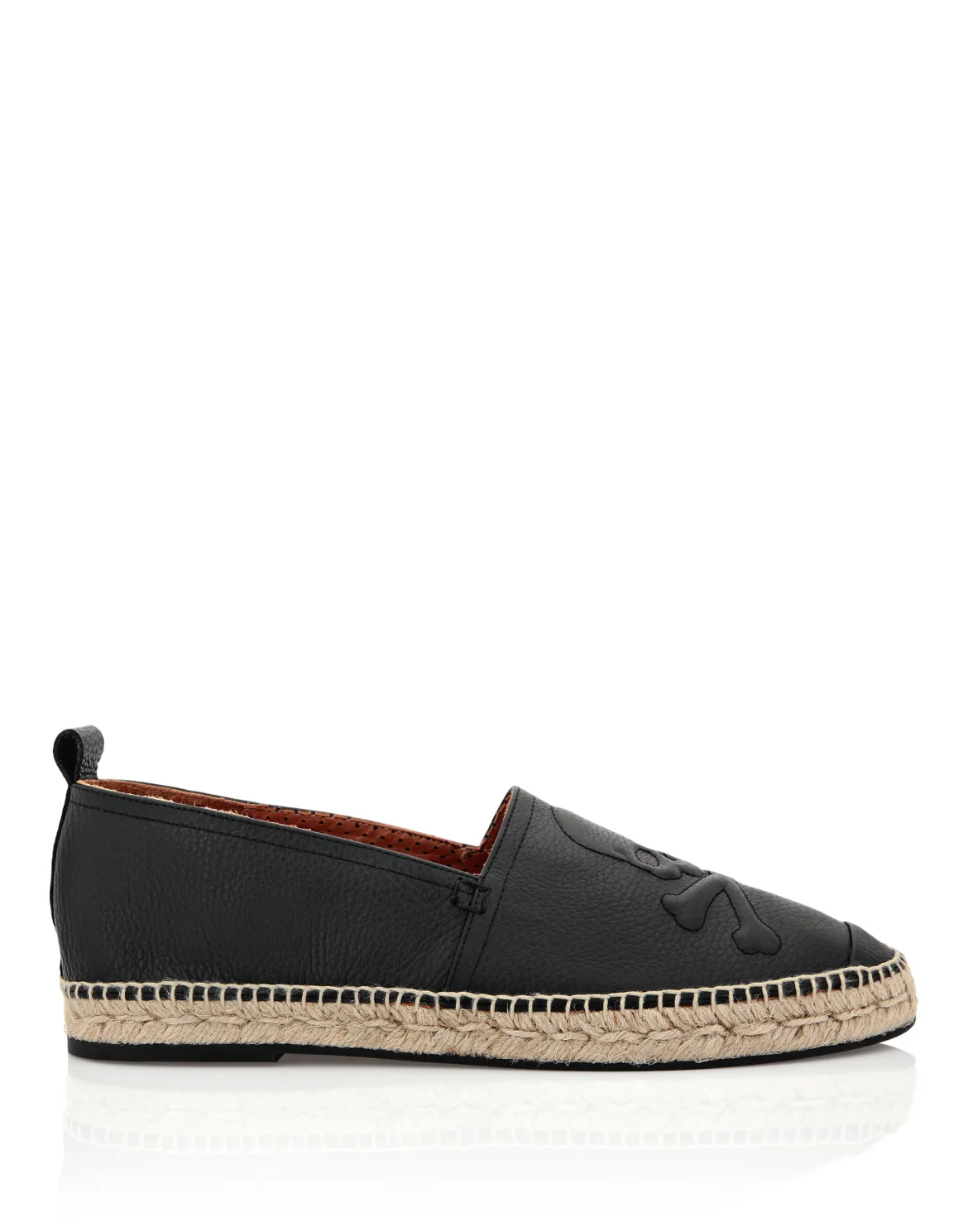 CALF SKIN PRINT LEATHER Espadrillas, цвет: Черный