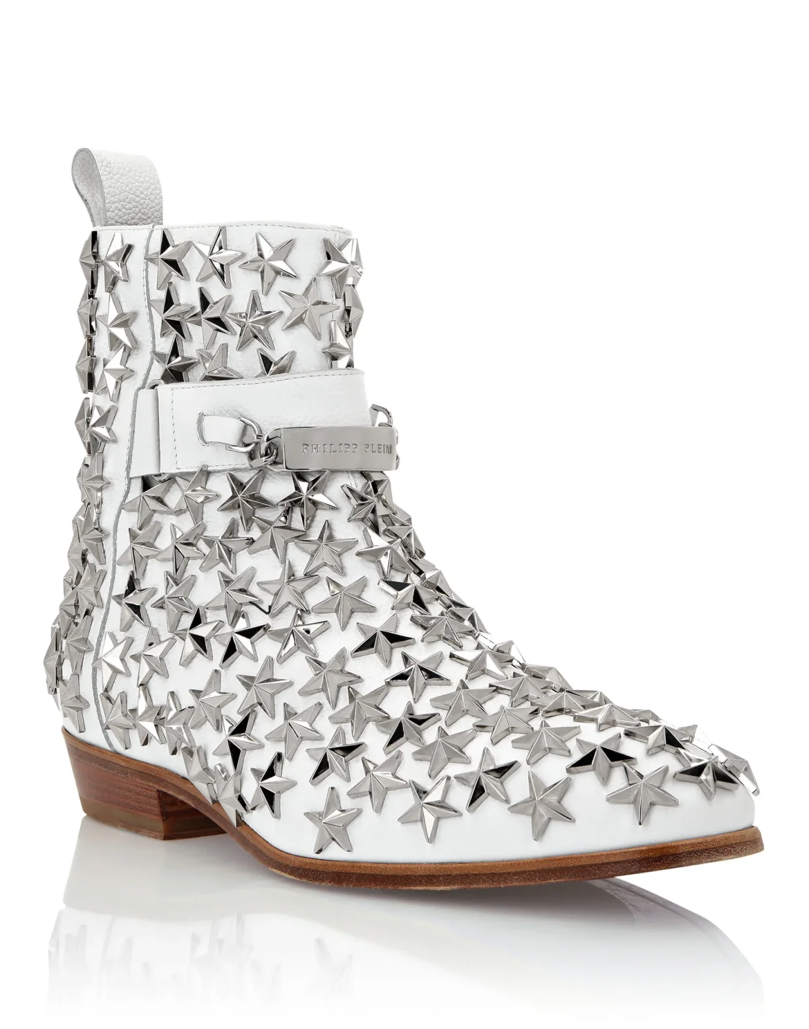 Boots Mid Flat Stars, цвет: Белый