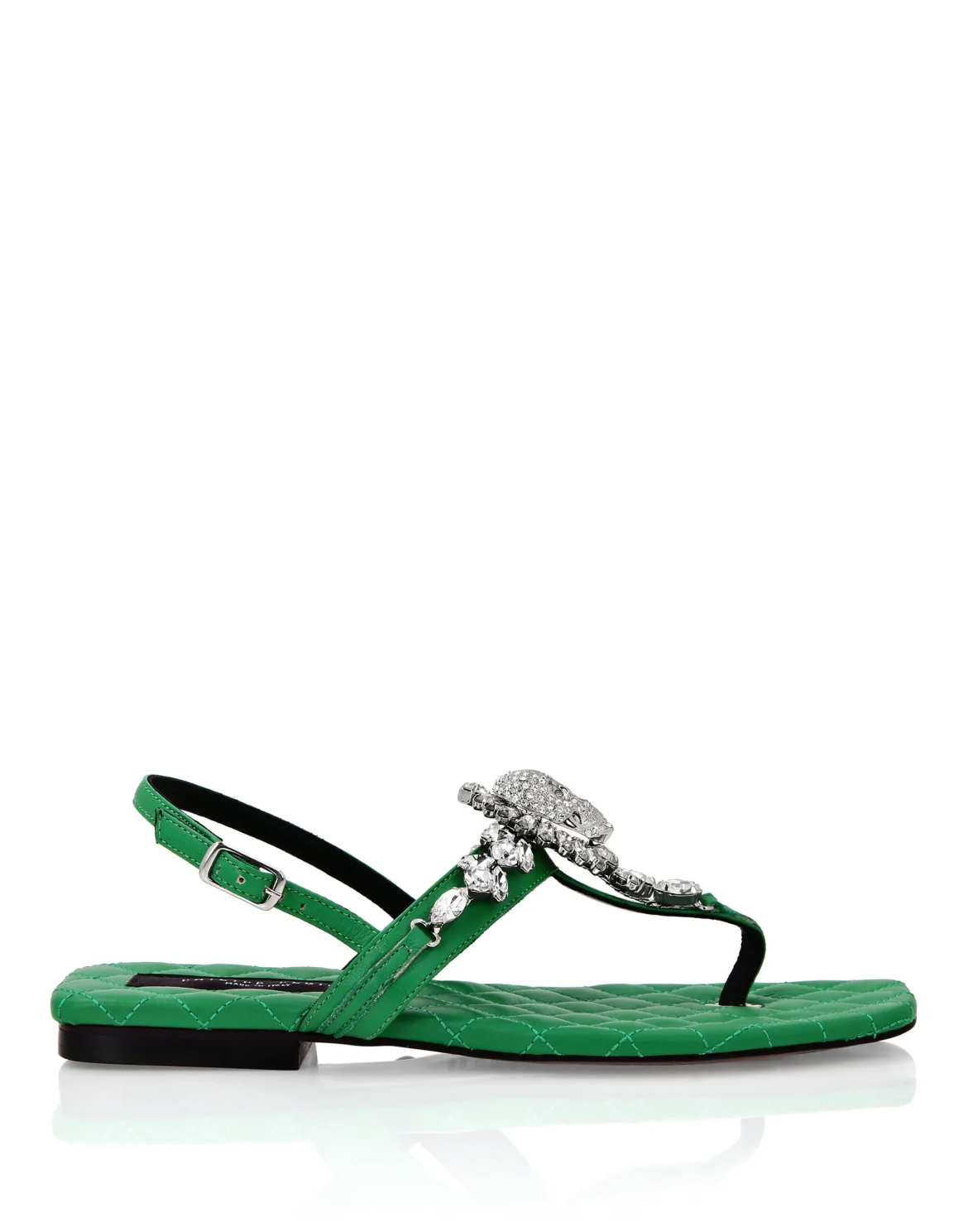 Flat Sandals Women, цвет: Зеленый