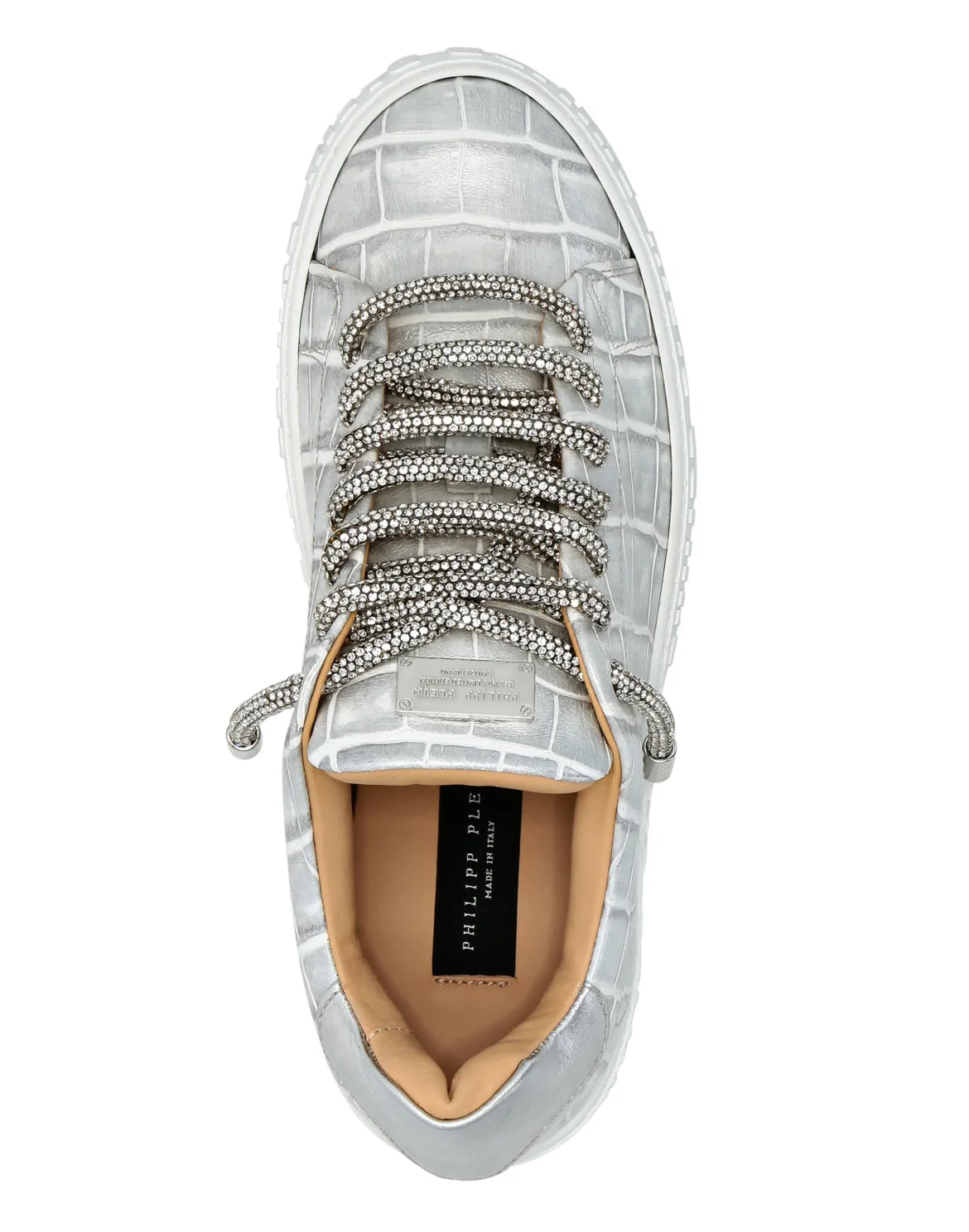 Leather Lo-Top Sneakers, цвет: Серый