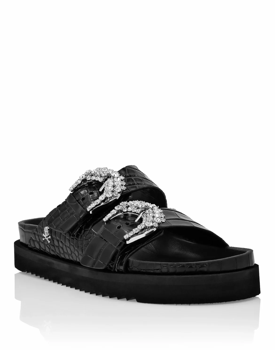 Buckle Slides Crystal, цвет: Черный
