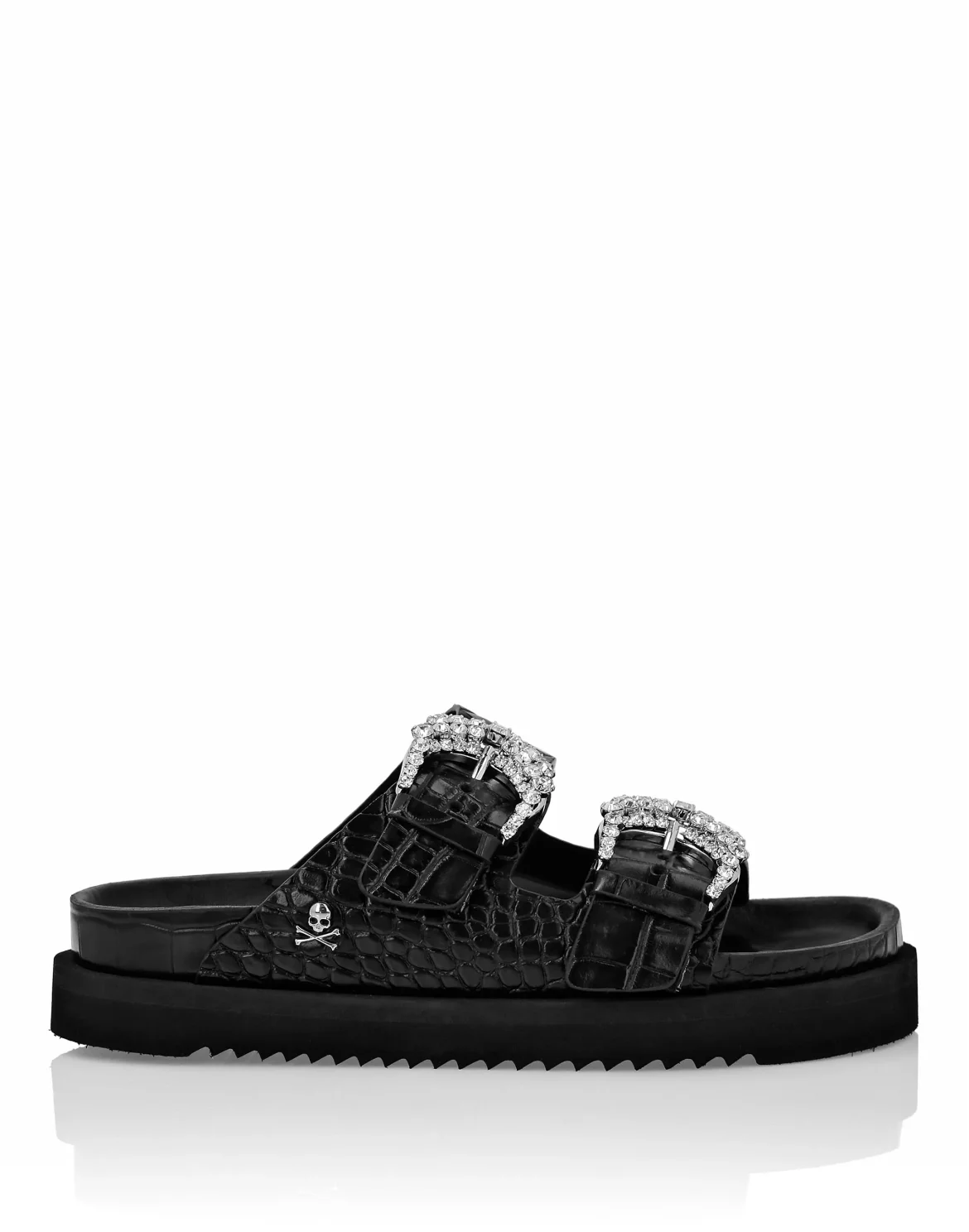 Buckle Slides Crystal, цвет: Черный