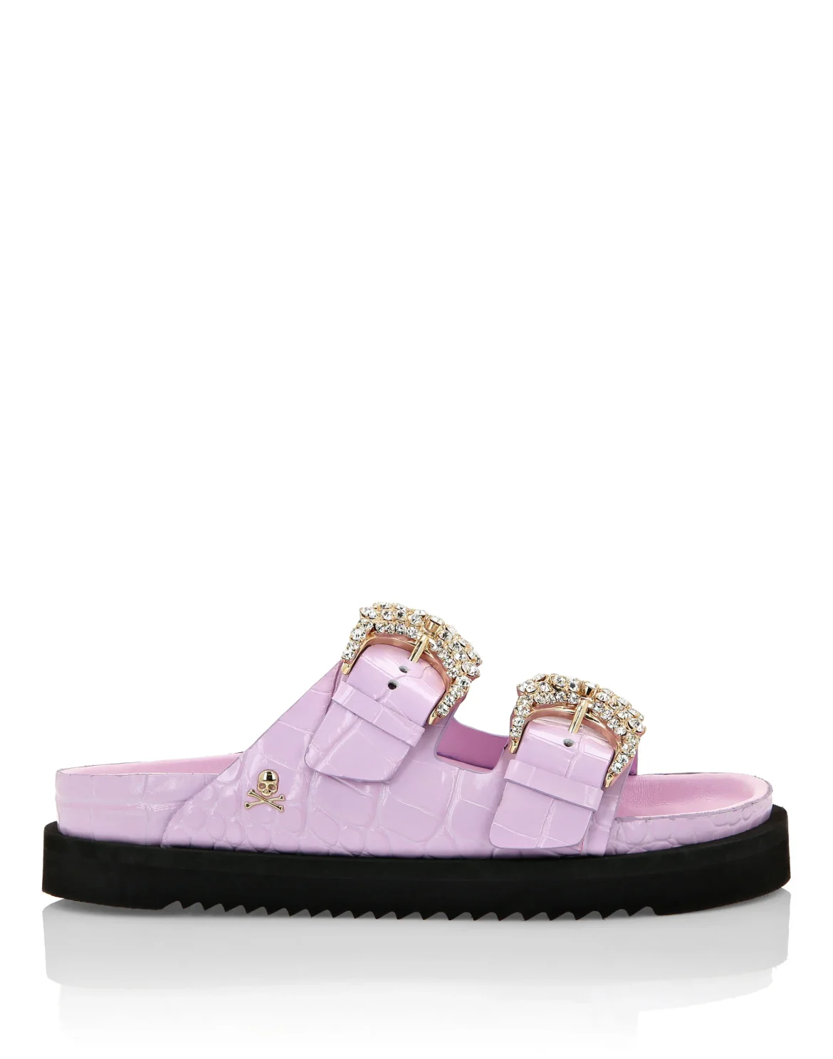 Buckle Slides Crystal, цвет: Розовый