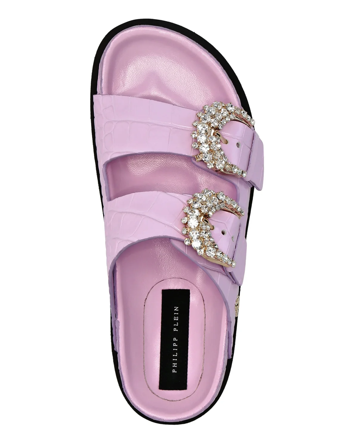 Buckle Slides Crystal, цвет: Розовый