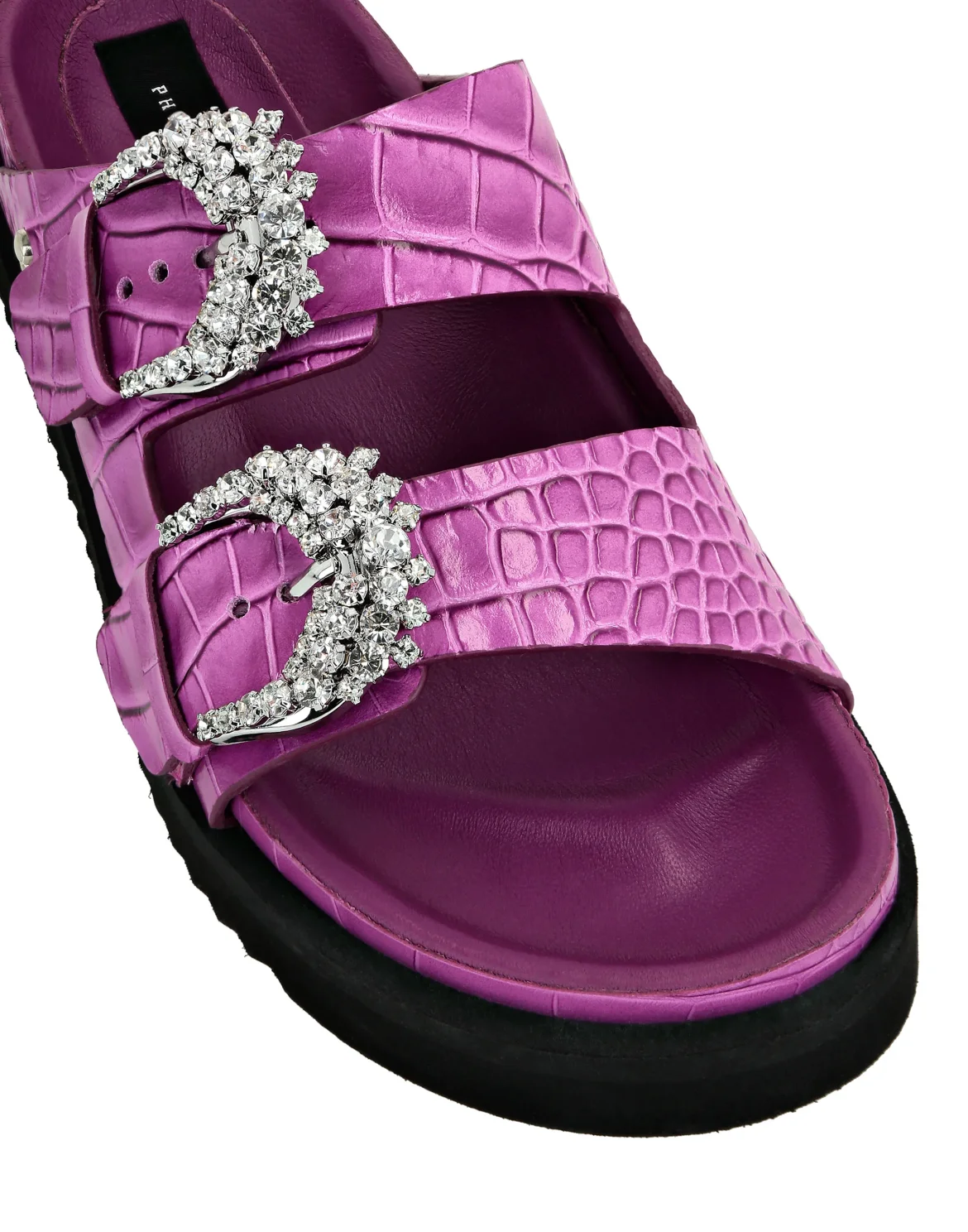 Buckle Slides Crystal, цвет: Розовый