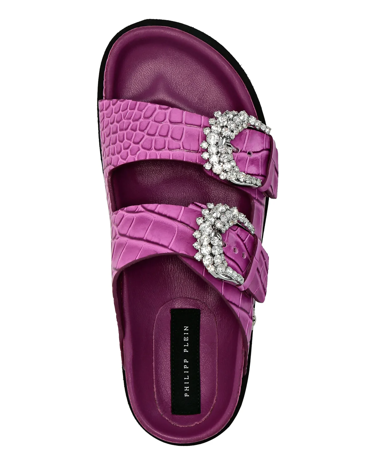 Buckle Slides Crystal, цвет: Розовый