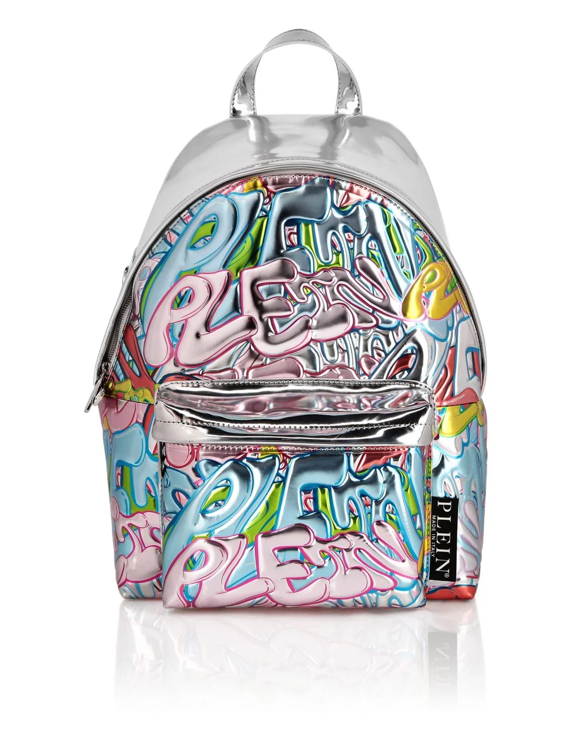 Mirror Leather Backpack Bombing Graffiti, цвет: Мультиколор