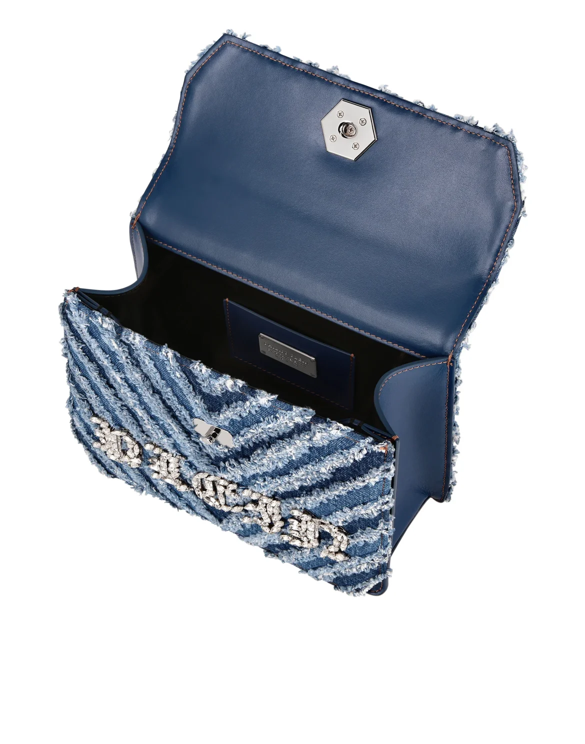 Denim Large Handle  Bag, цвет: Синий