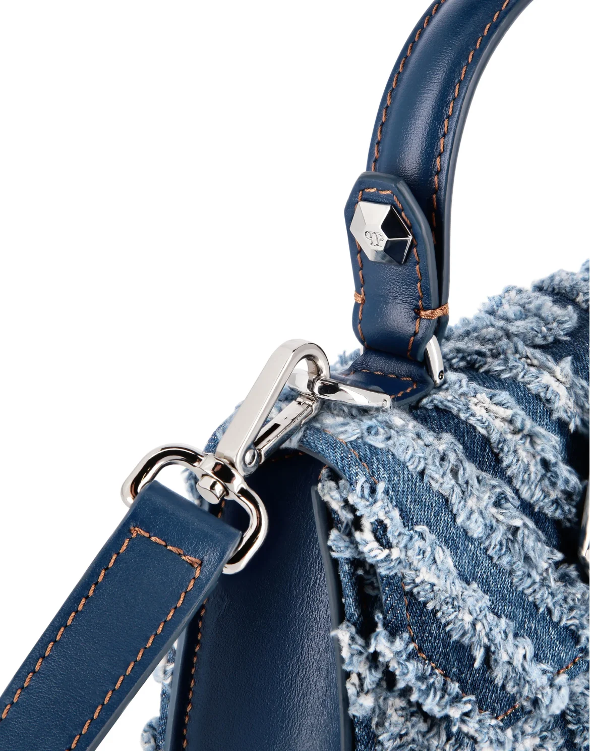 Denim Medium Handle Bag, цвет: Синий