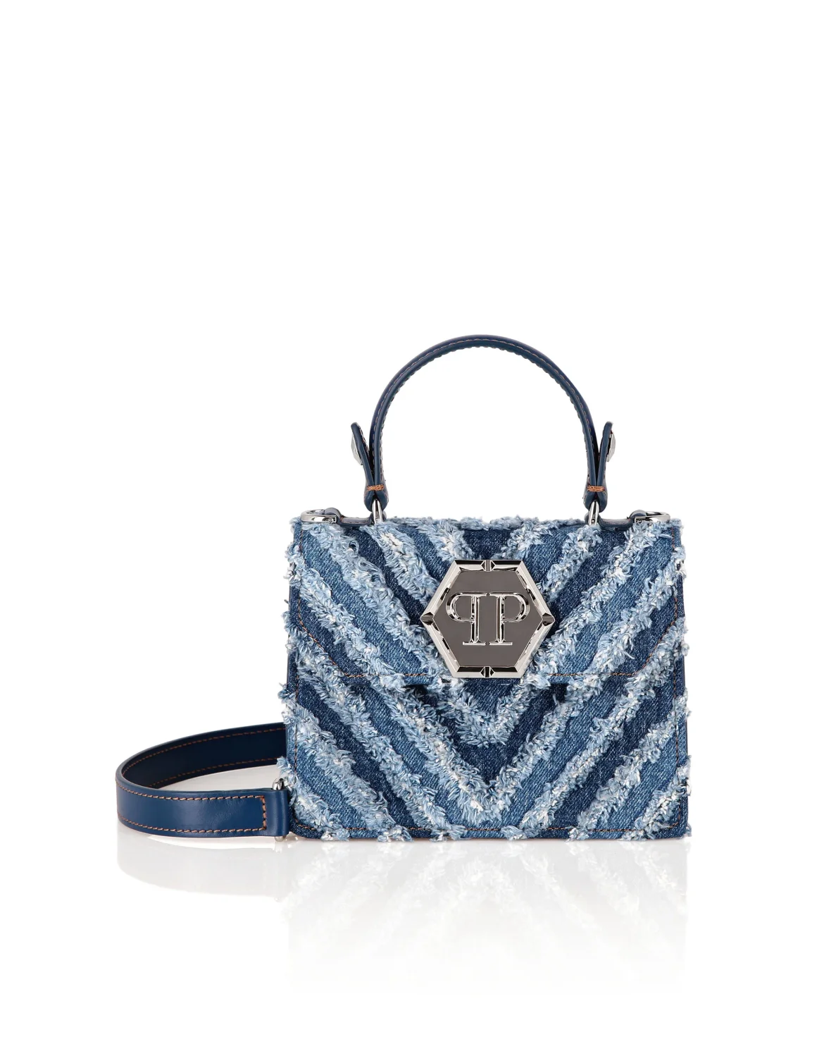 Denim Medium Handle Bag, цвет: Синий