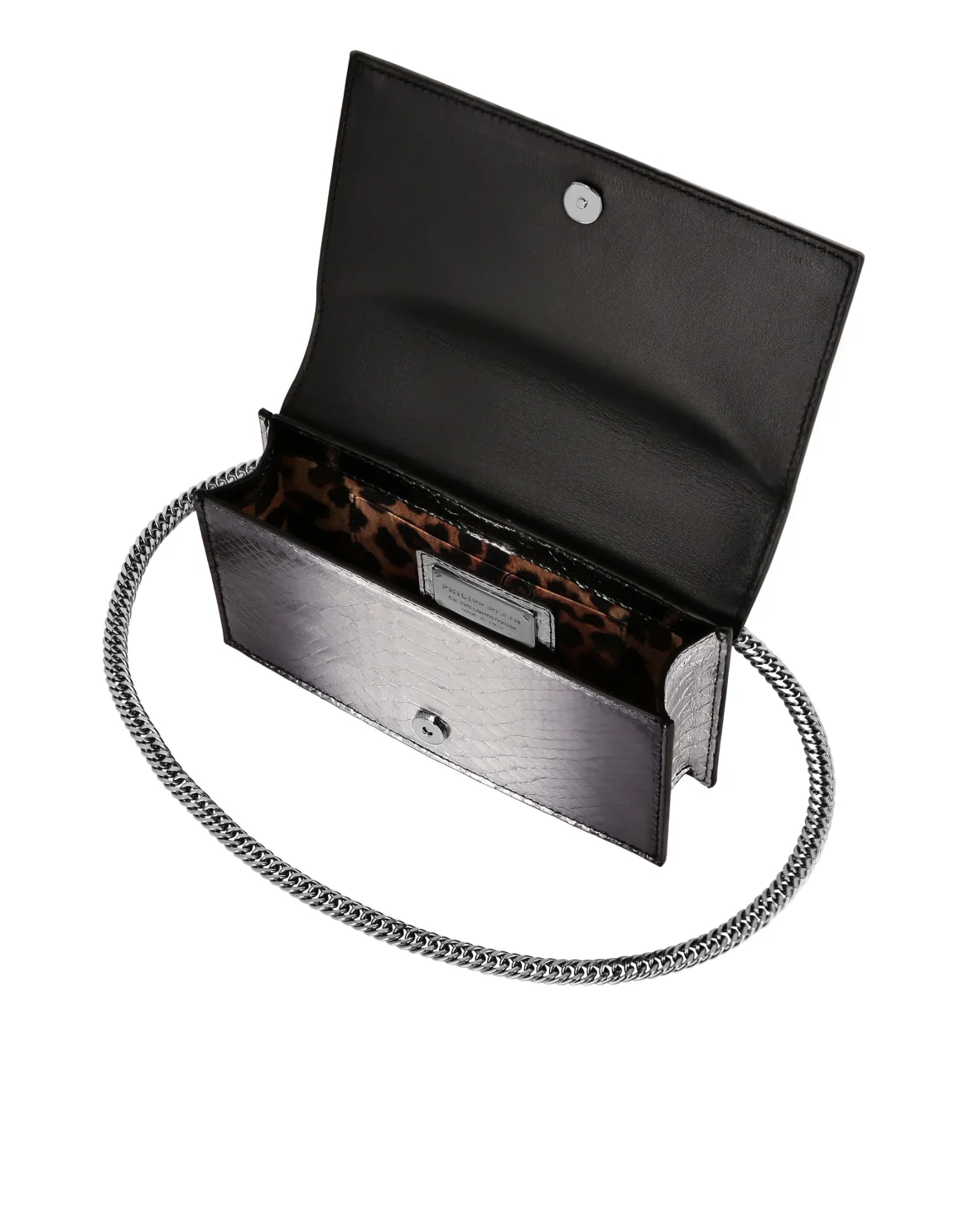 Small Python Shoulder Bag, цвет: Черный